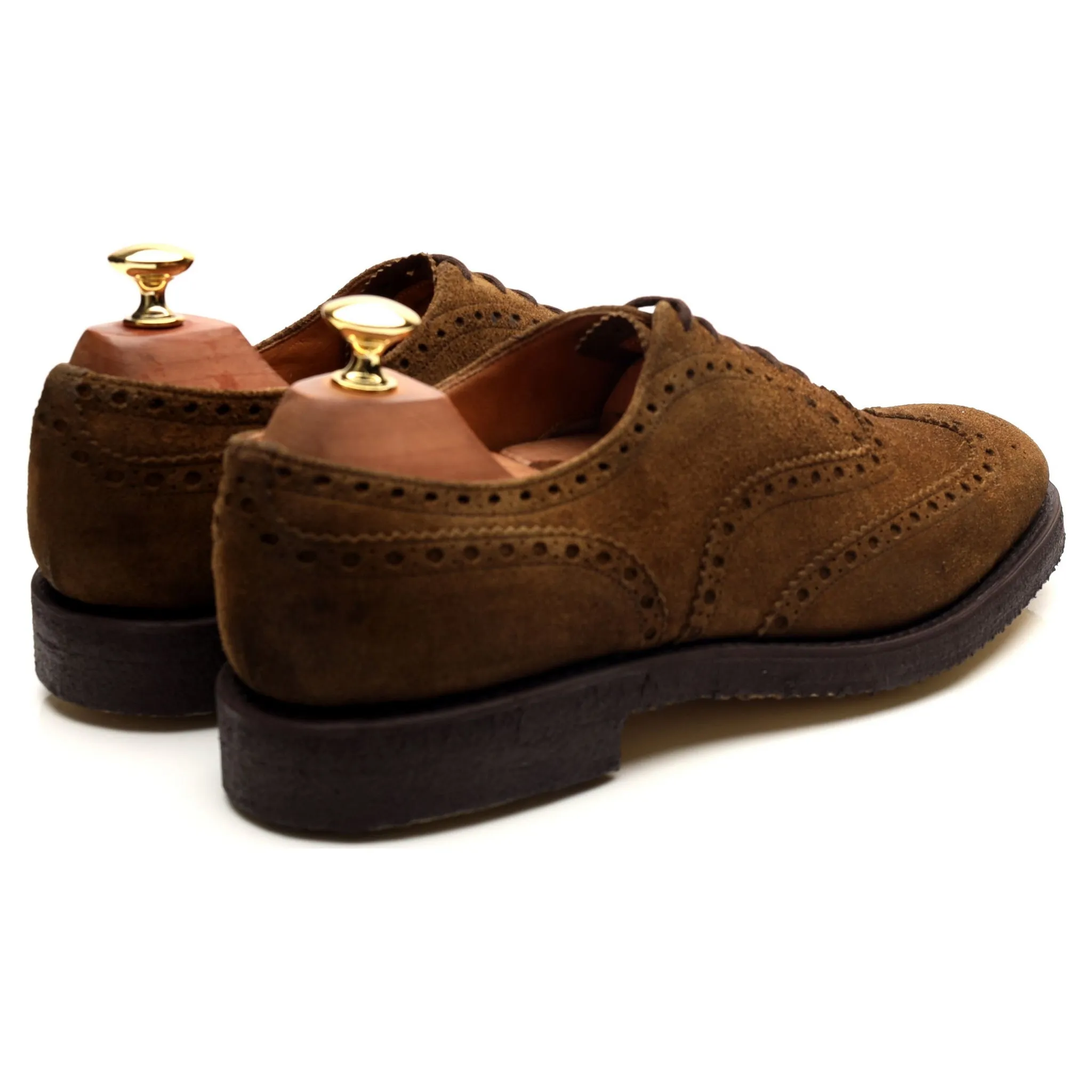 'Fairfield' Sand Brown Suede Brogues UK 9 F