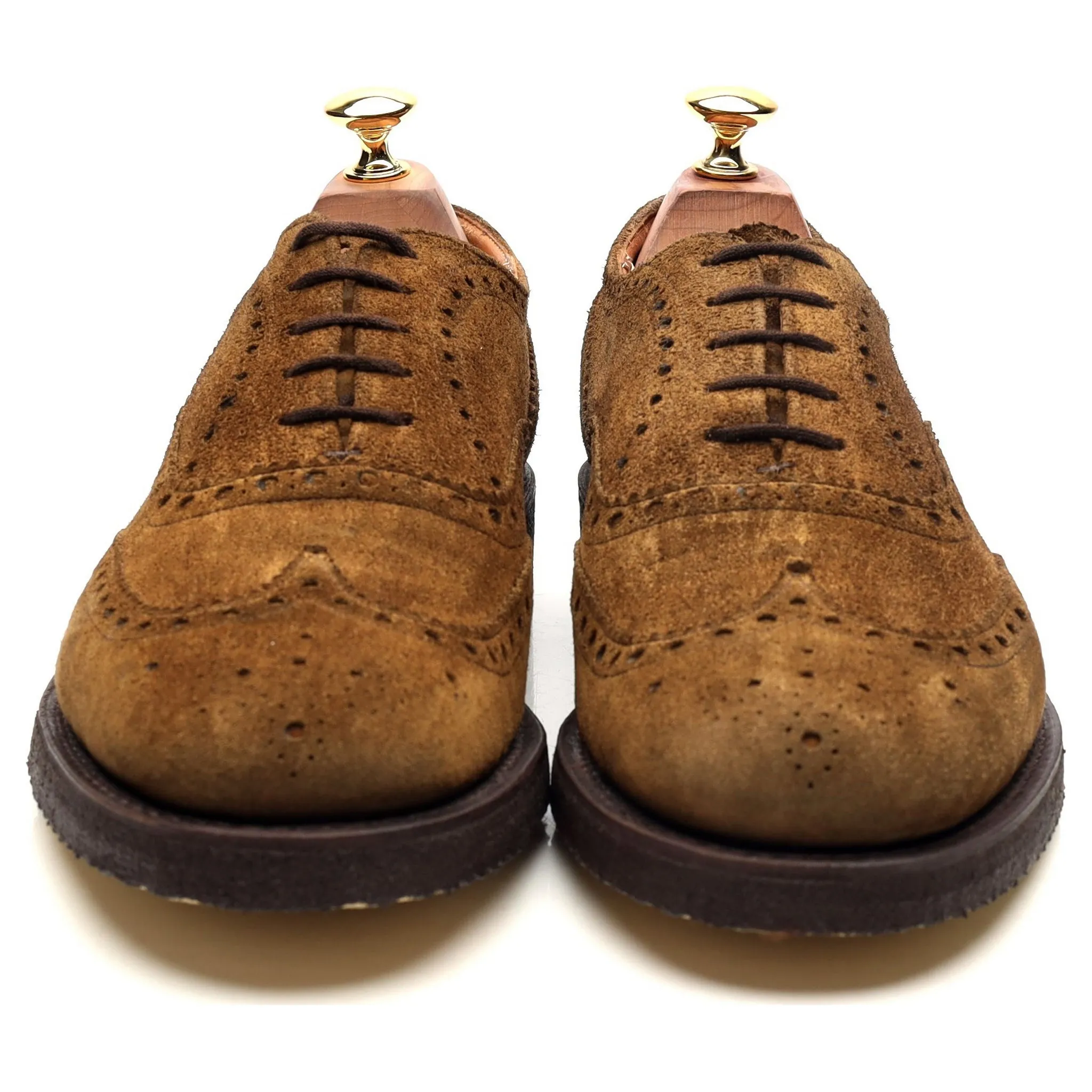 'Fairfield' Sand Brown Suede Brogues UK 9 F