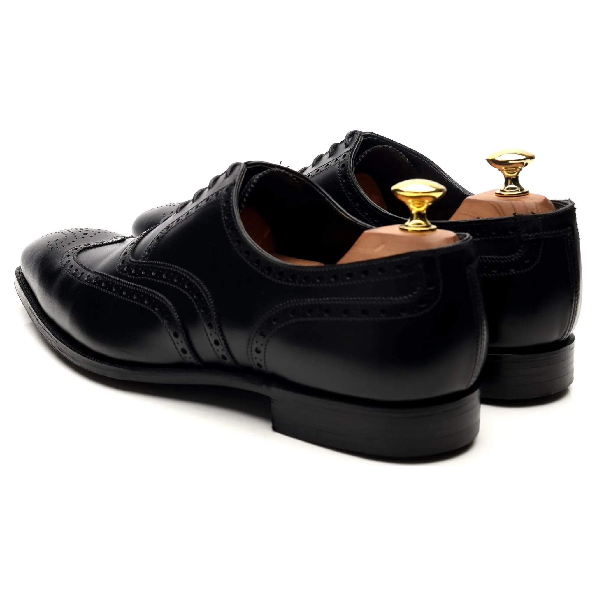 'Fairford' Black Leather Brogues UK 8.5 E