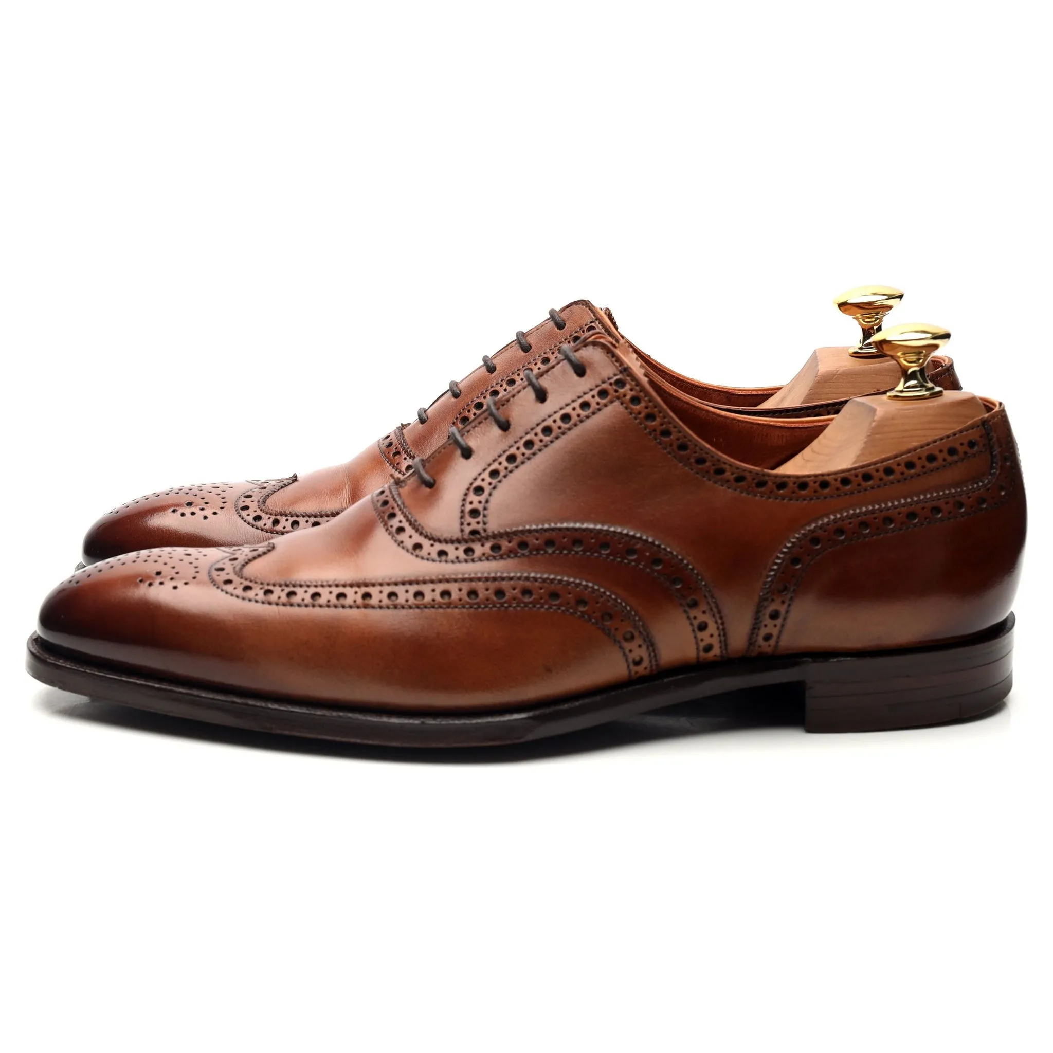 'Fairford' Brown Leather Oxford Brogues UK 6.5 E