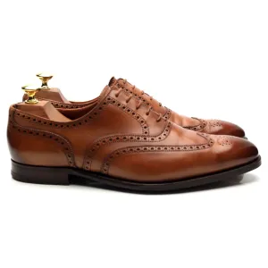 'Fairford' Tan Brown Leather Oxford Brogues UK 7 E