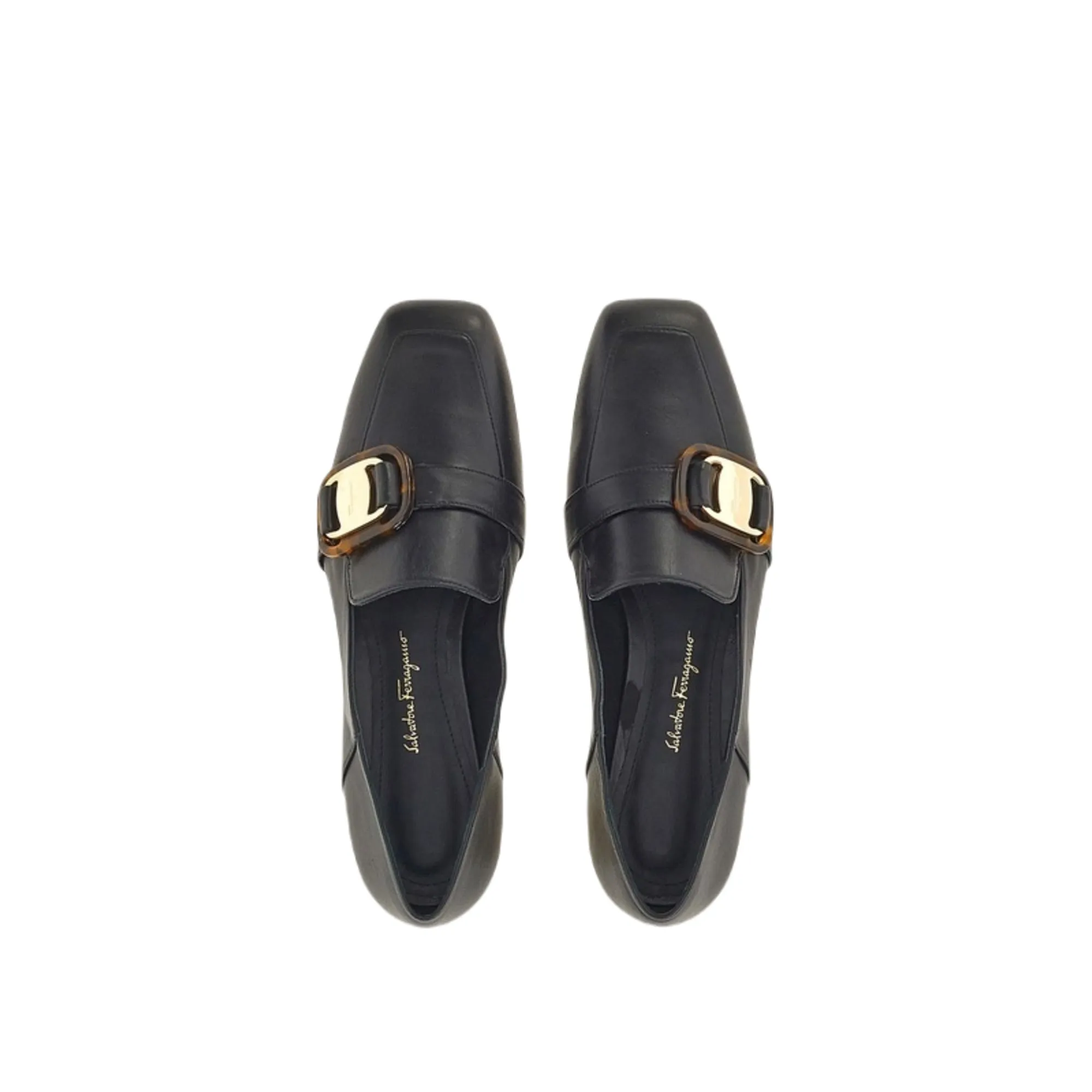 Ferragamo Wang 10 Women's Loafers Black