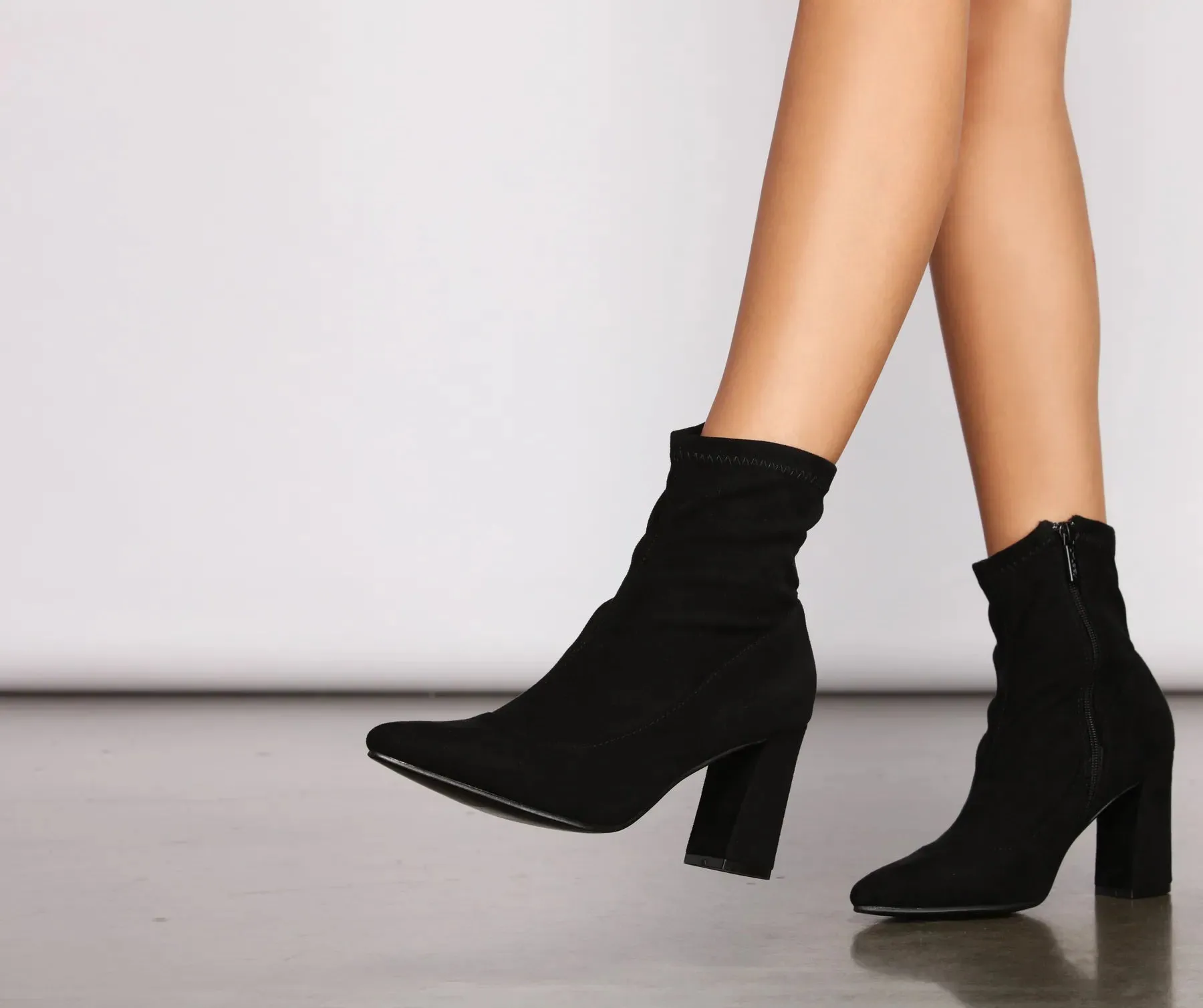 Fierce Fashionista Heeled Sock Booties