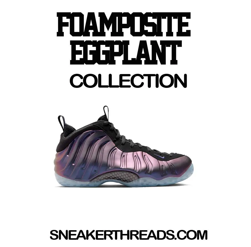 Foamposite Eggplant All Over Socks