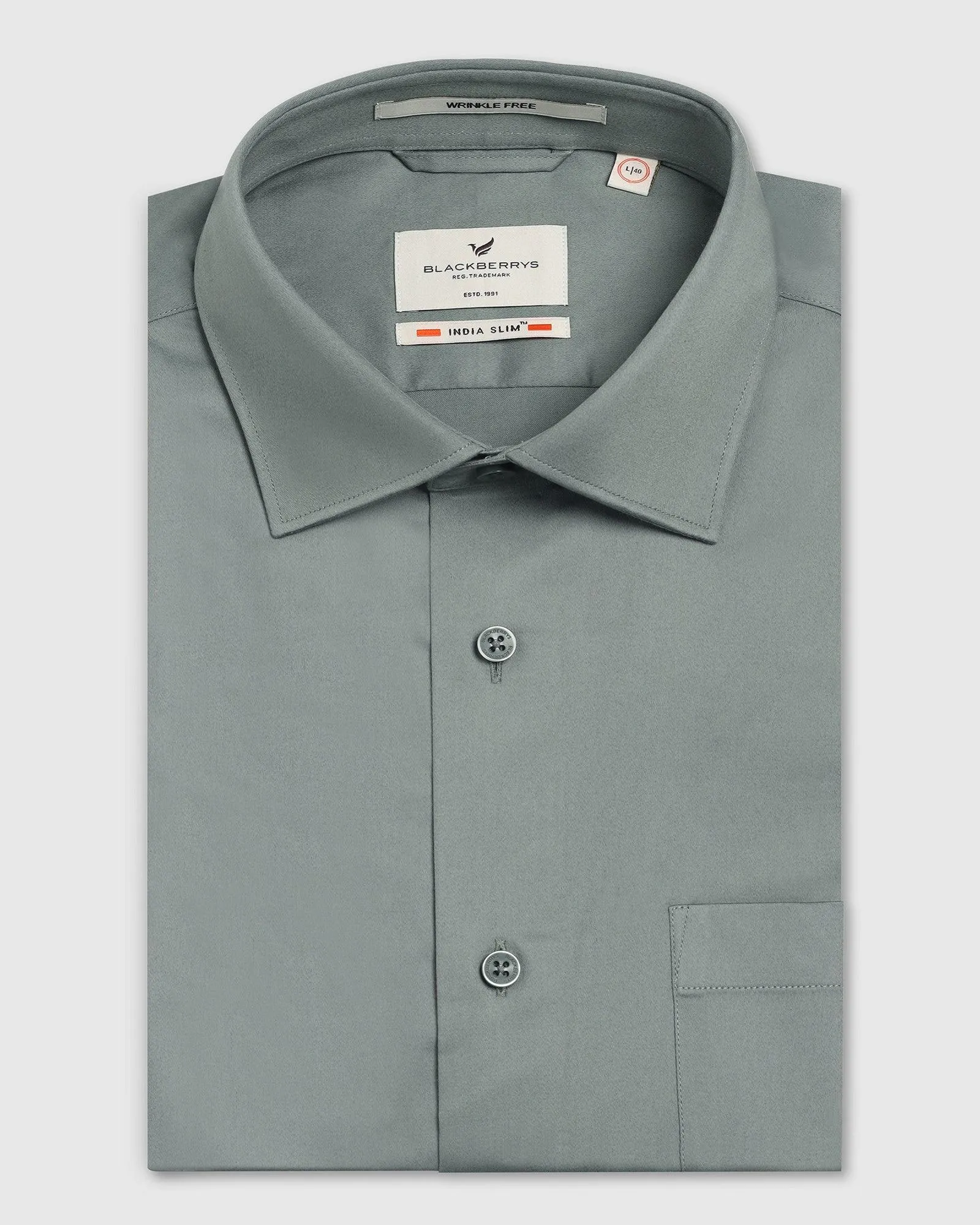 Formal Olive Solid Shirt - Rolf