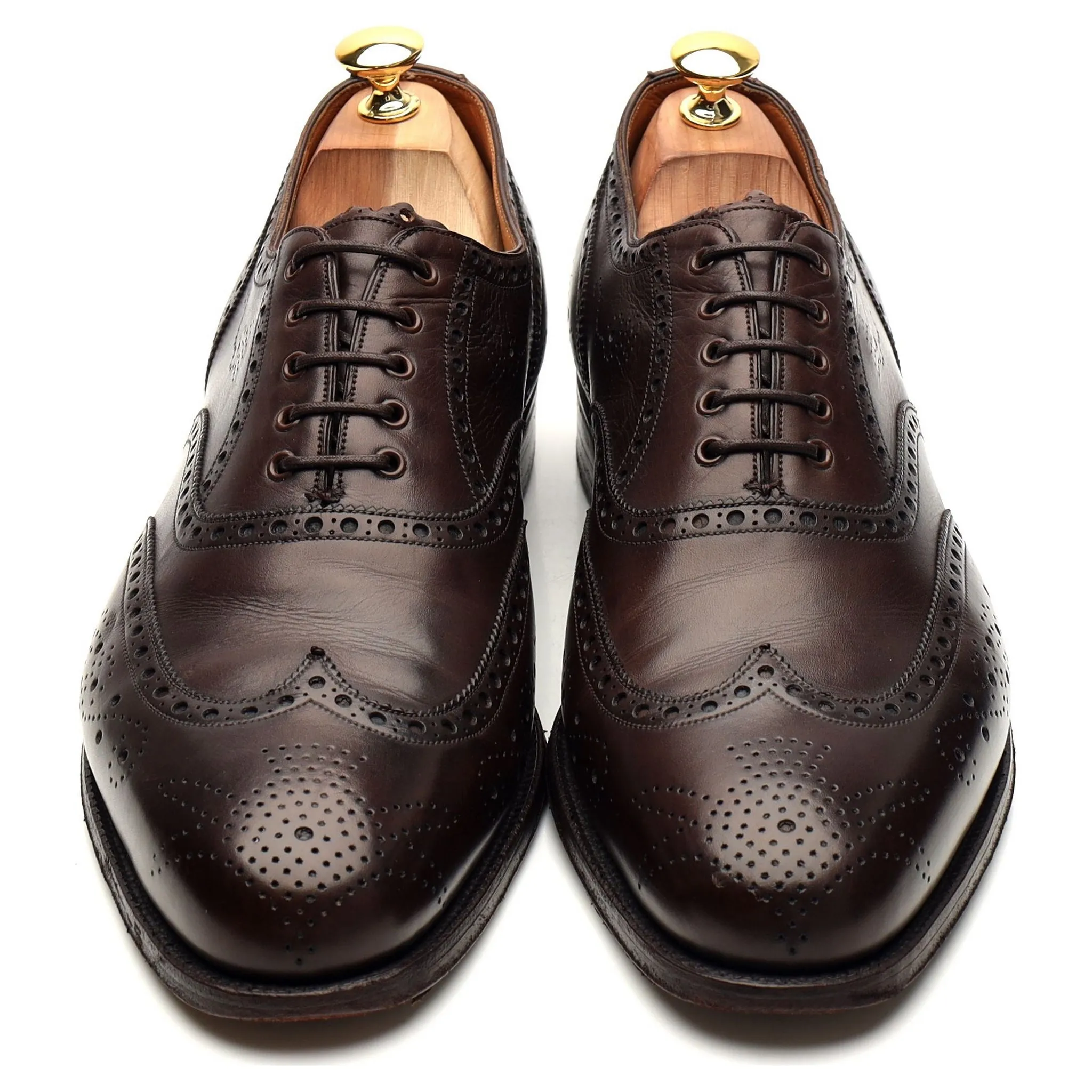 Foster & Son Dark Brown Leather Oxford Brogues UK 11 D