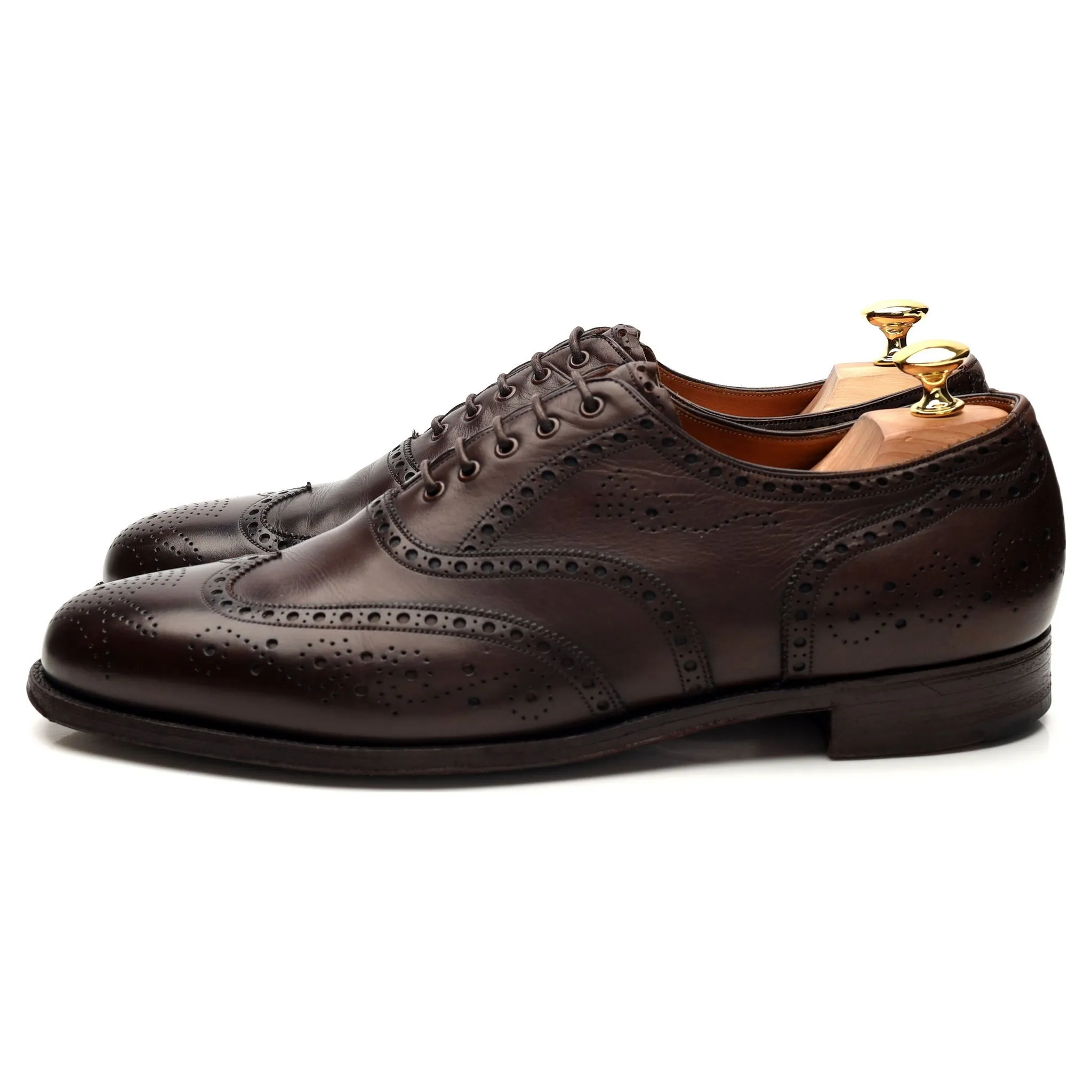 Foster & Son Dark Brown Leather Oxford Brogues UK 11 D