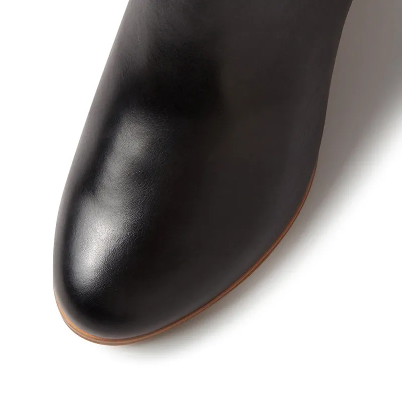 GADORE W - BLACK-NATURAL HEEL LEATHER