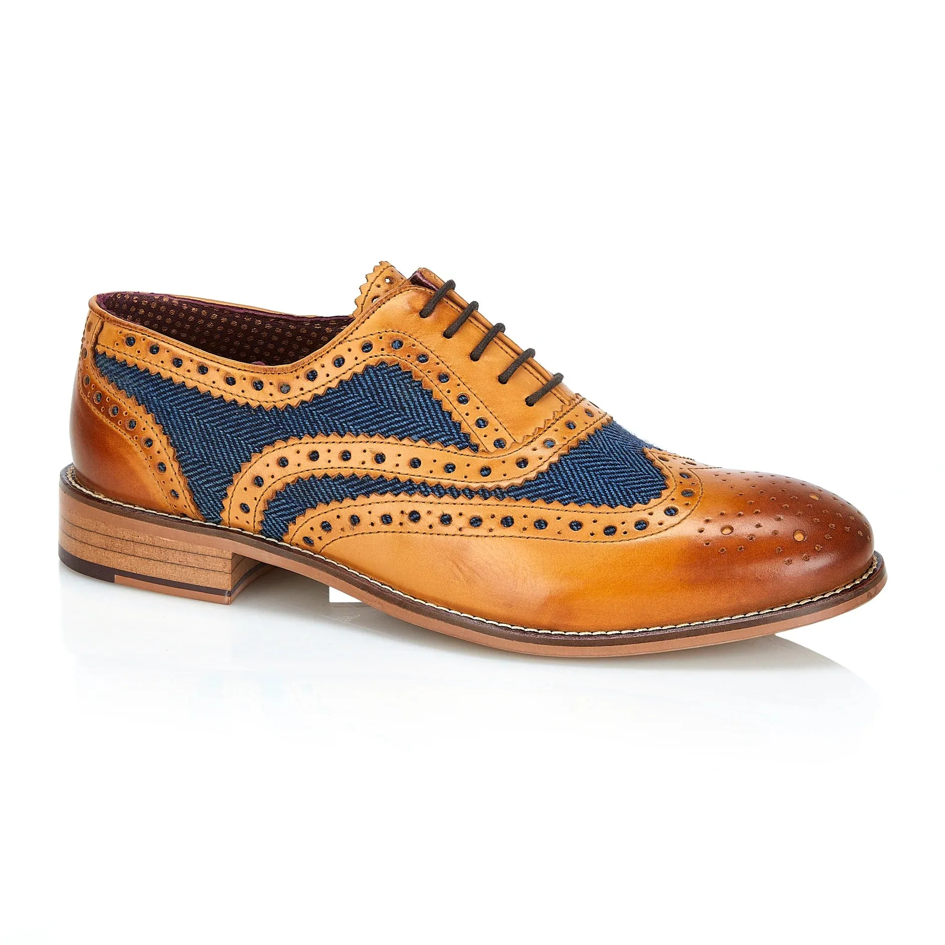 Gatsby Tan / Blue Tweed