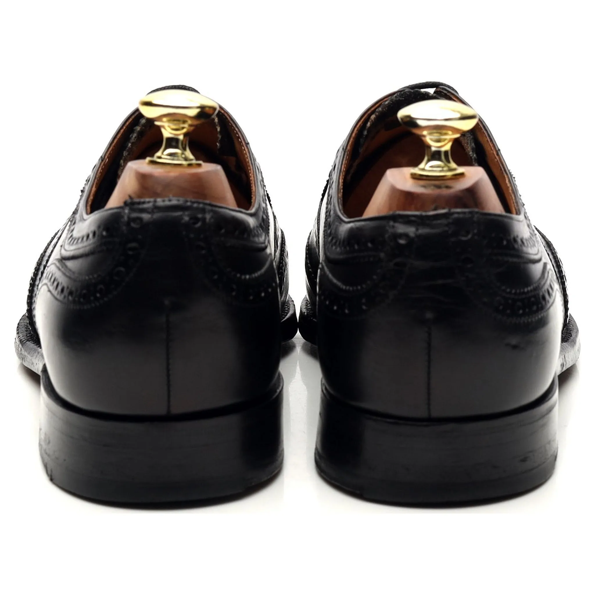 'Gilmour' Black Leather Oxford Brogues UK 7 F