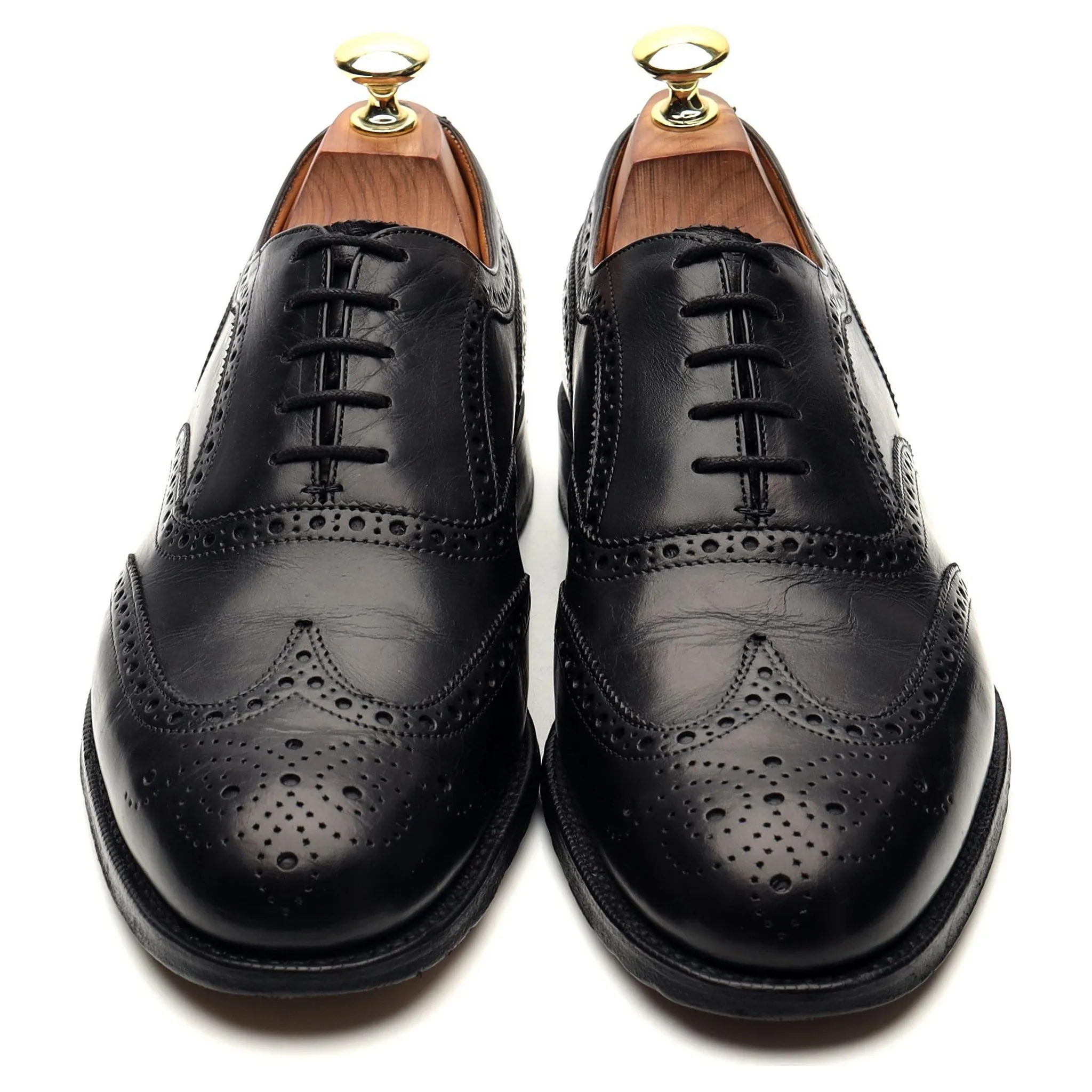 'Gilmour' Black Leather Oxford Brogues UK 7 F