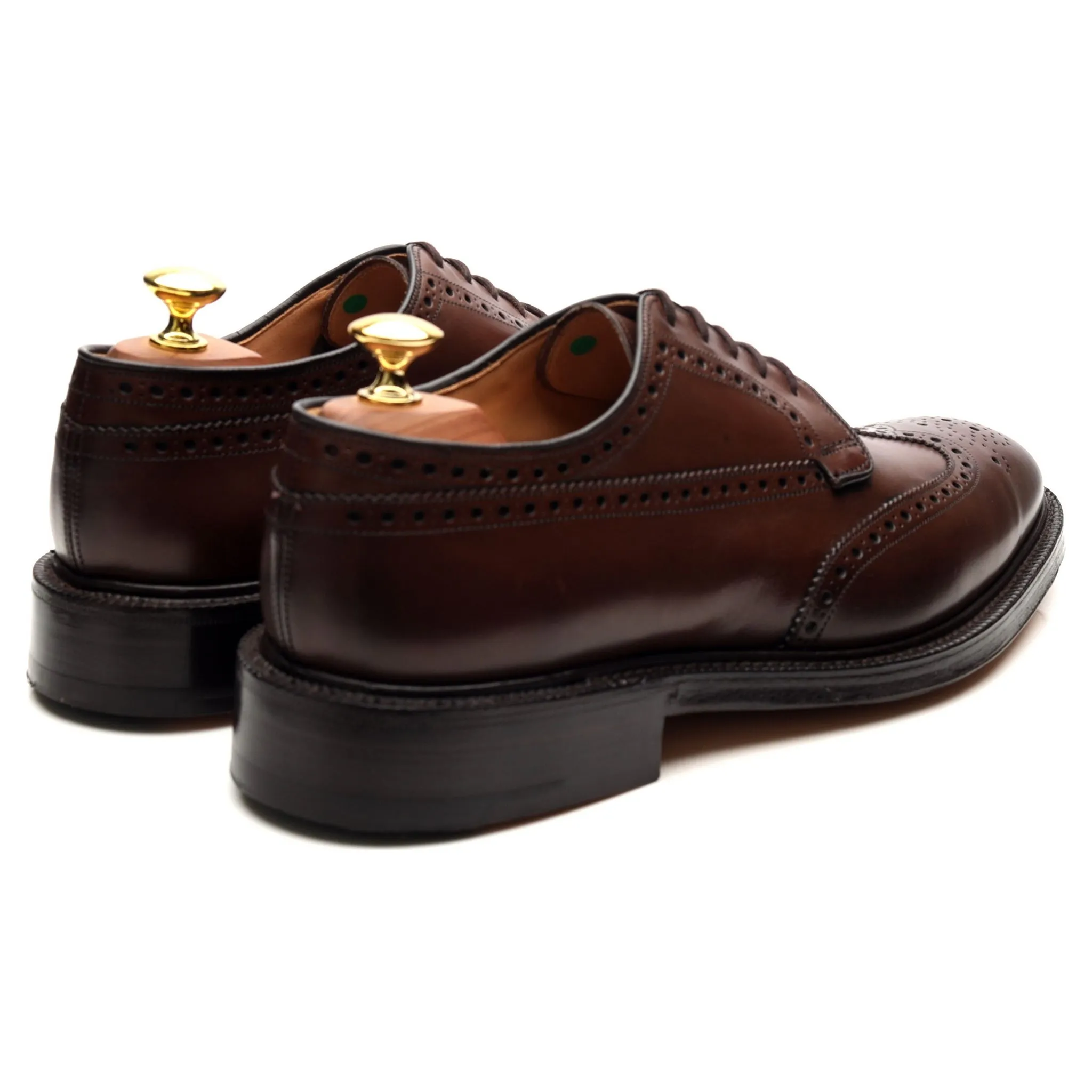 'Grafton' Brown Leather Derby Brogues UK 8 G