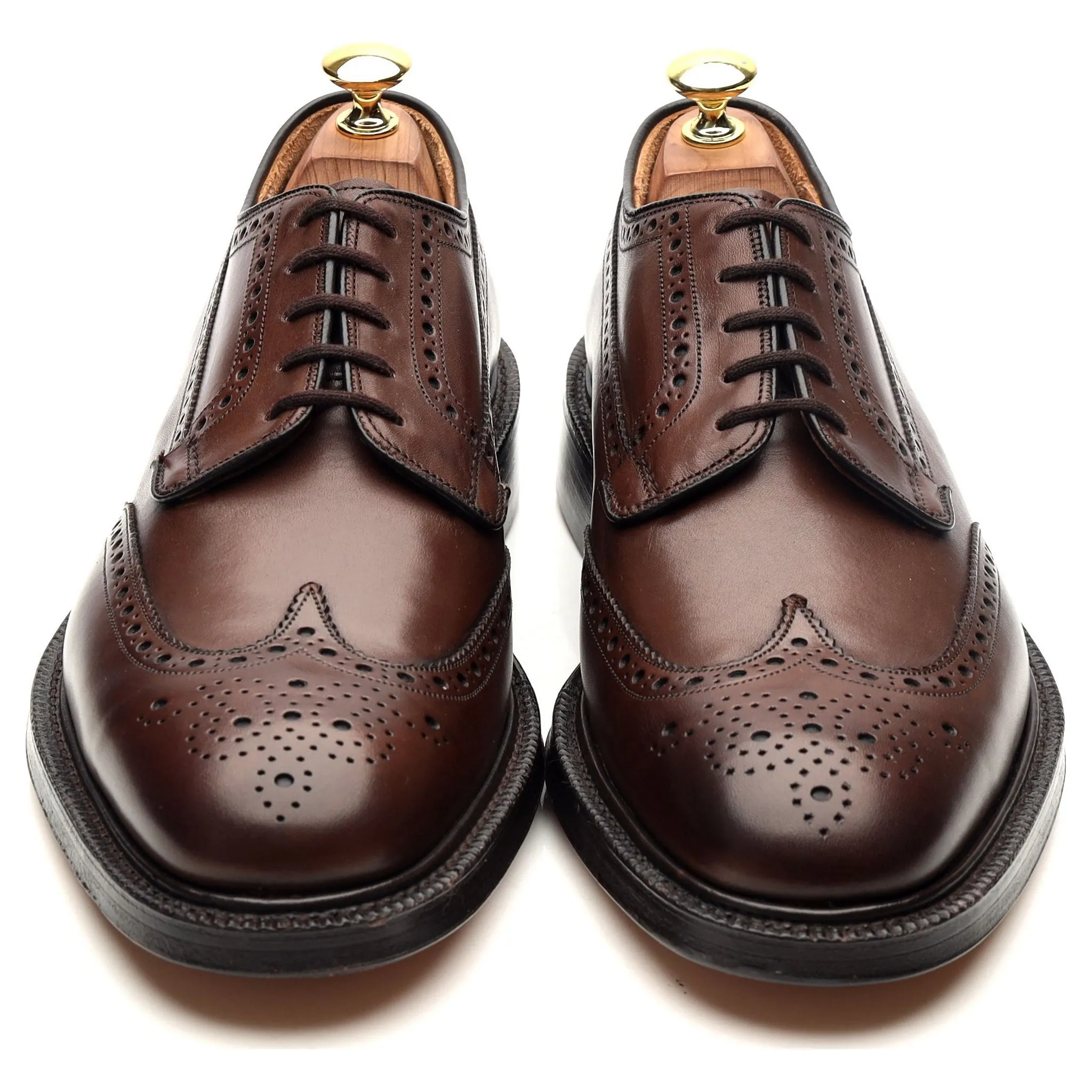 'Grafton' Brown Leather Derby Brogues UK 8 G