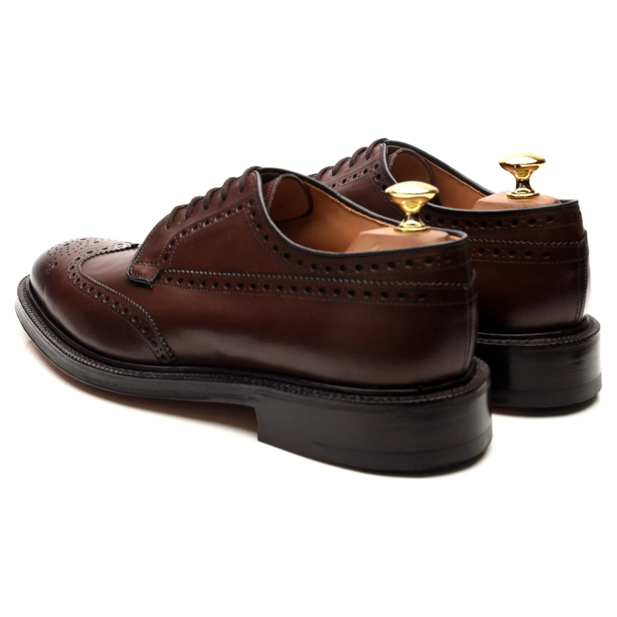 'Grafton' Brown Leather Derby Brogues UK 8 G