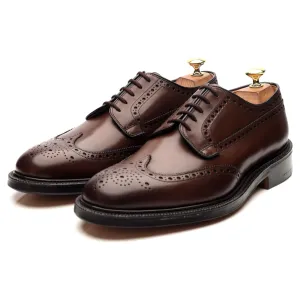 'Grafton' Brown Leather Derby Brogues UK 8 G