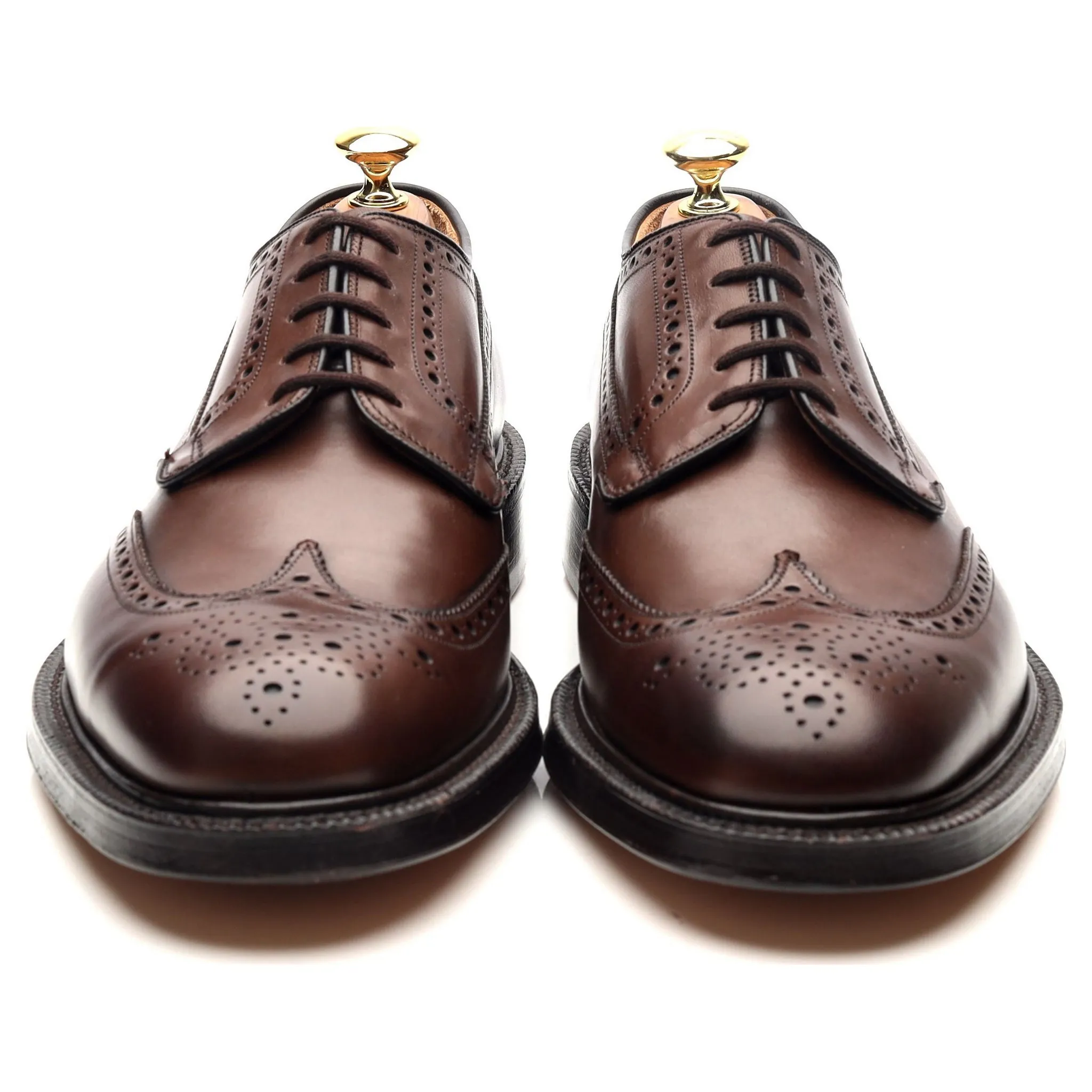 'Grafton' Brown Leather Derby Brogues UK 8 G