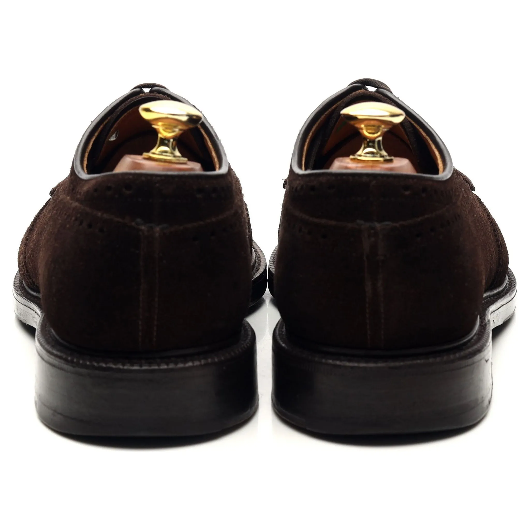 'Grafton' Dark Brown Suede Derby Brogues UK 8.5 G