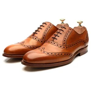 'Grant' Tan Brown Leather Brogues UK 9 F