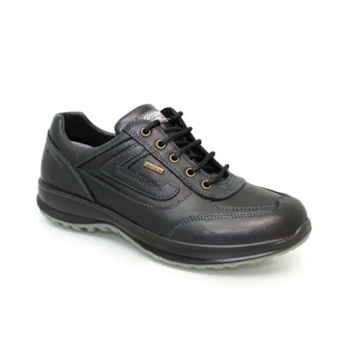 Grisport Airwalker Black Shoes Leather Walking Shoe Water Resistant Comfort