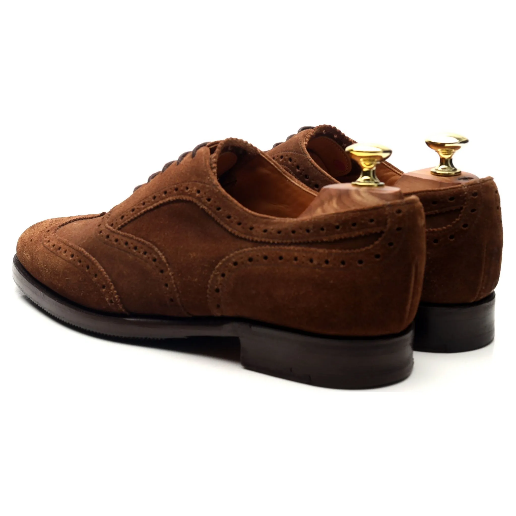 'Grosvenor ll' Brown Suede Oxford Brogues UK 7 F