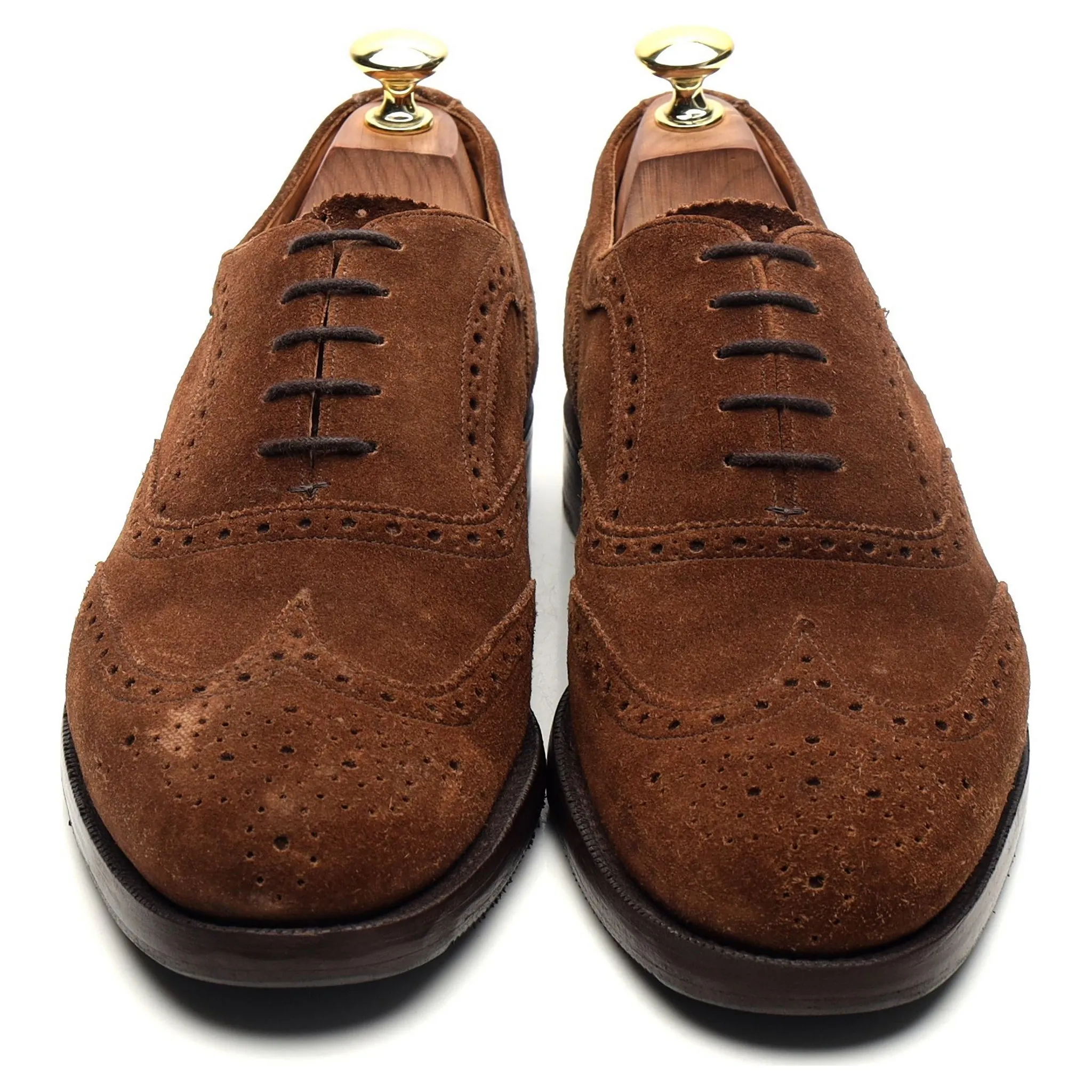 'Grosvenor ll' Brown Suede Oxford Brogues UK 7 F