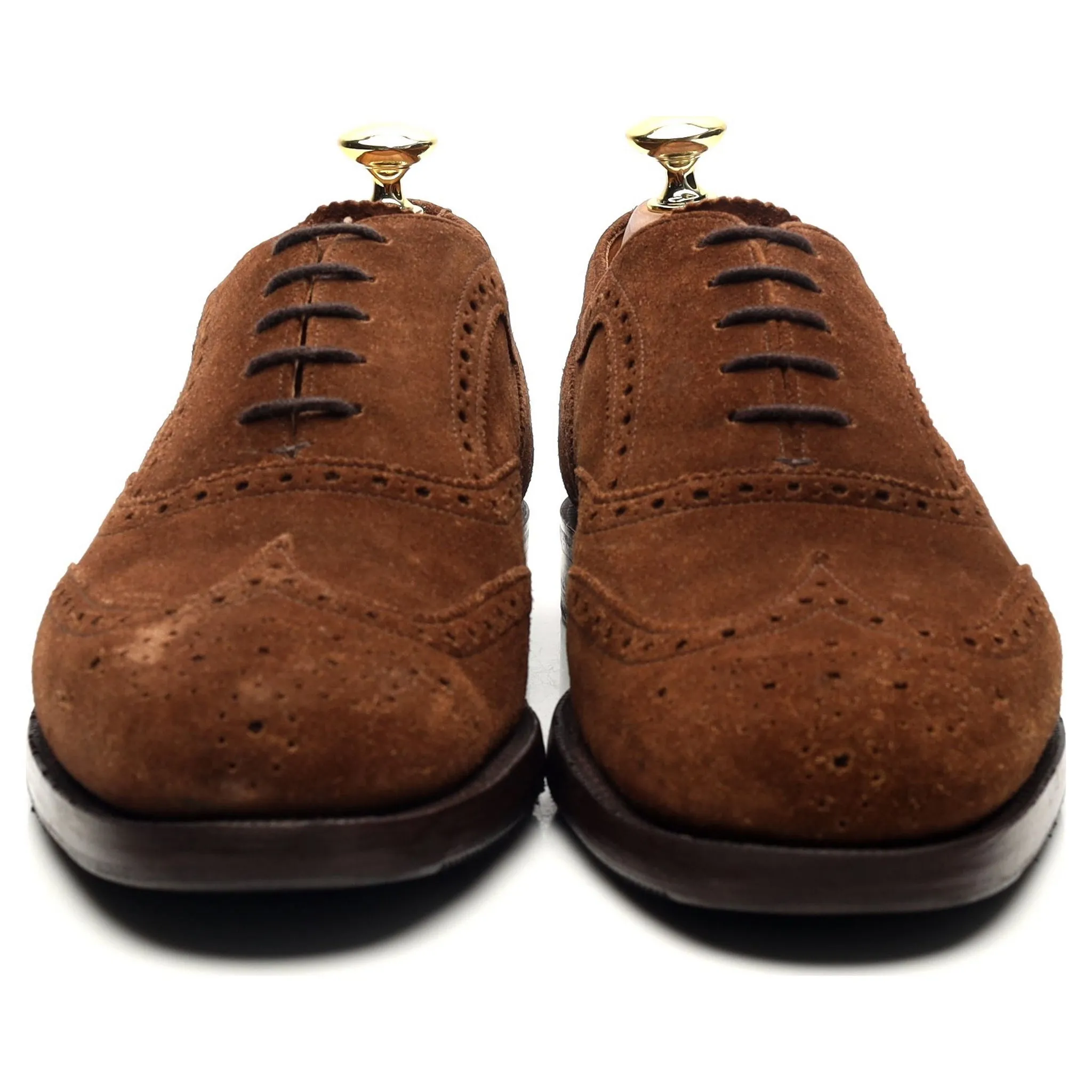 'Grosvenor ll' Brown Suede Oxford Brogues UK 7 F