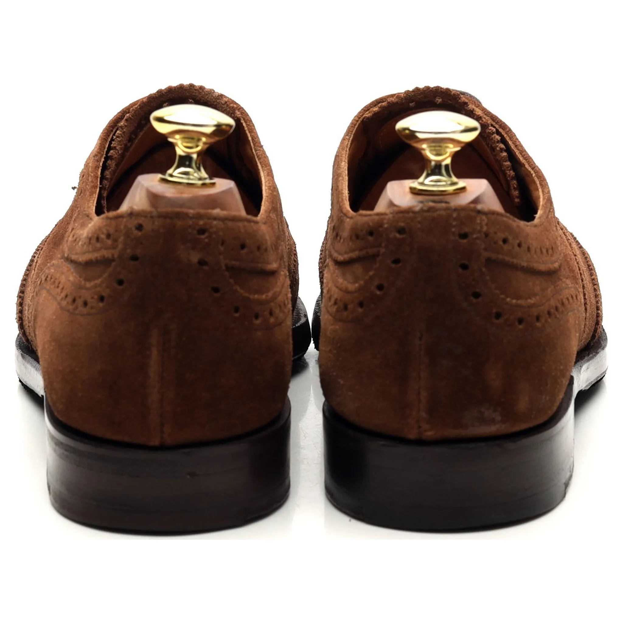 'Grosvenor ll' Brown Suede Oxford Brogues UK 7 F