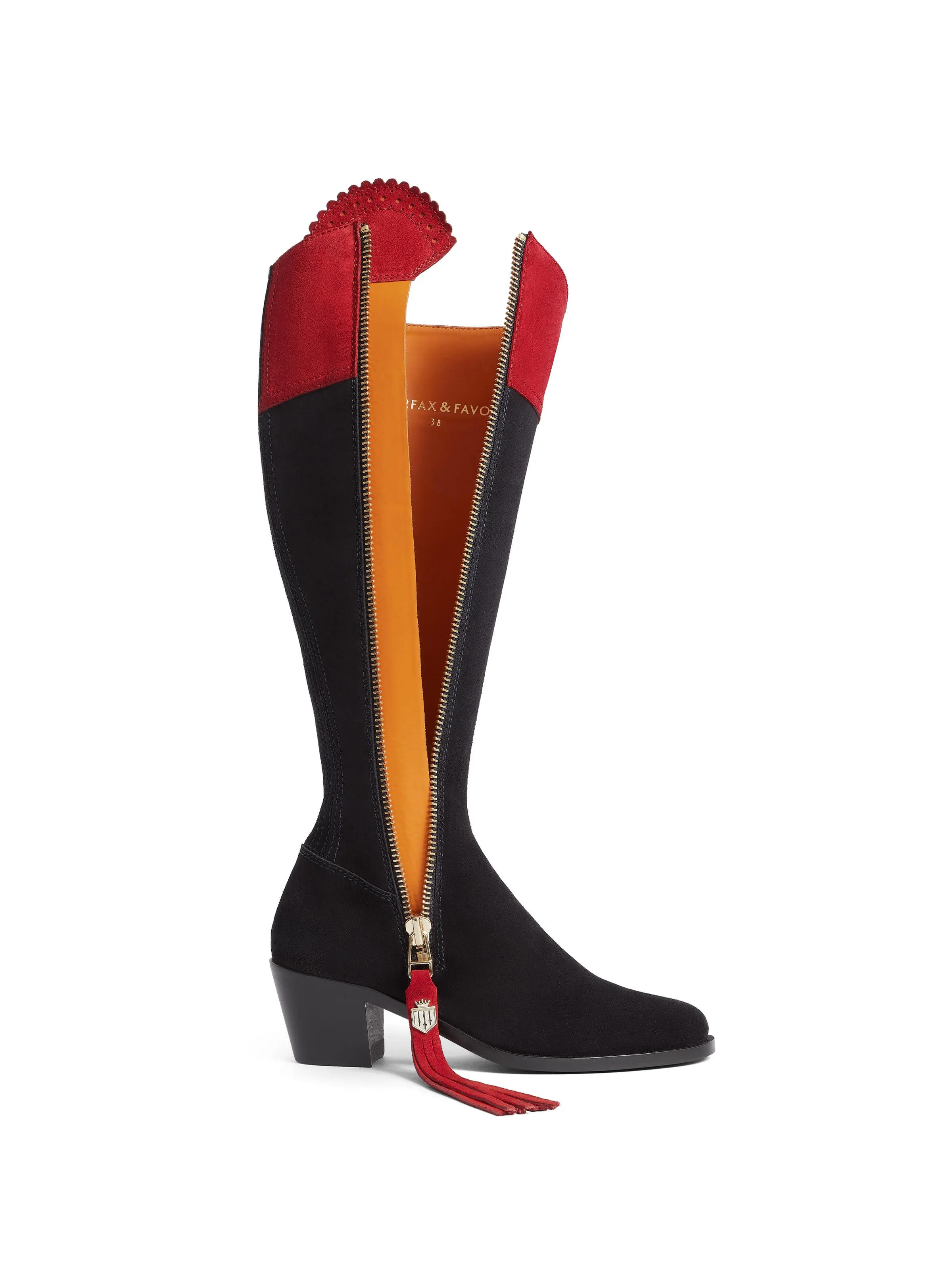 Heeled Regina (Sporting Fit) - British Equestrian Red & Navy