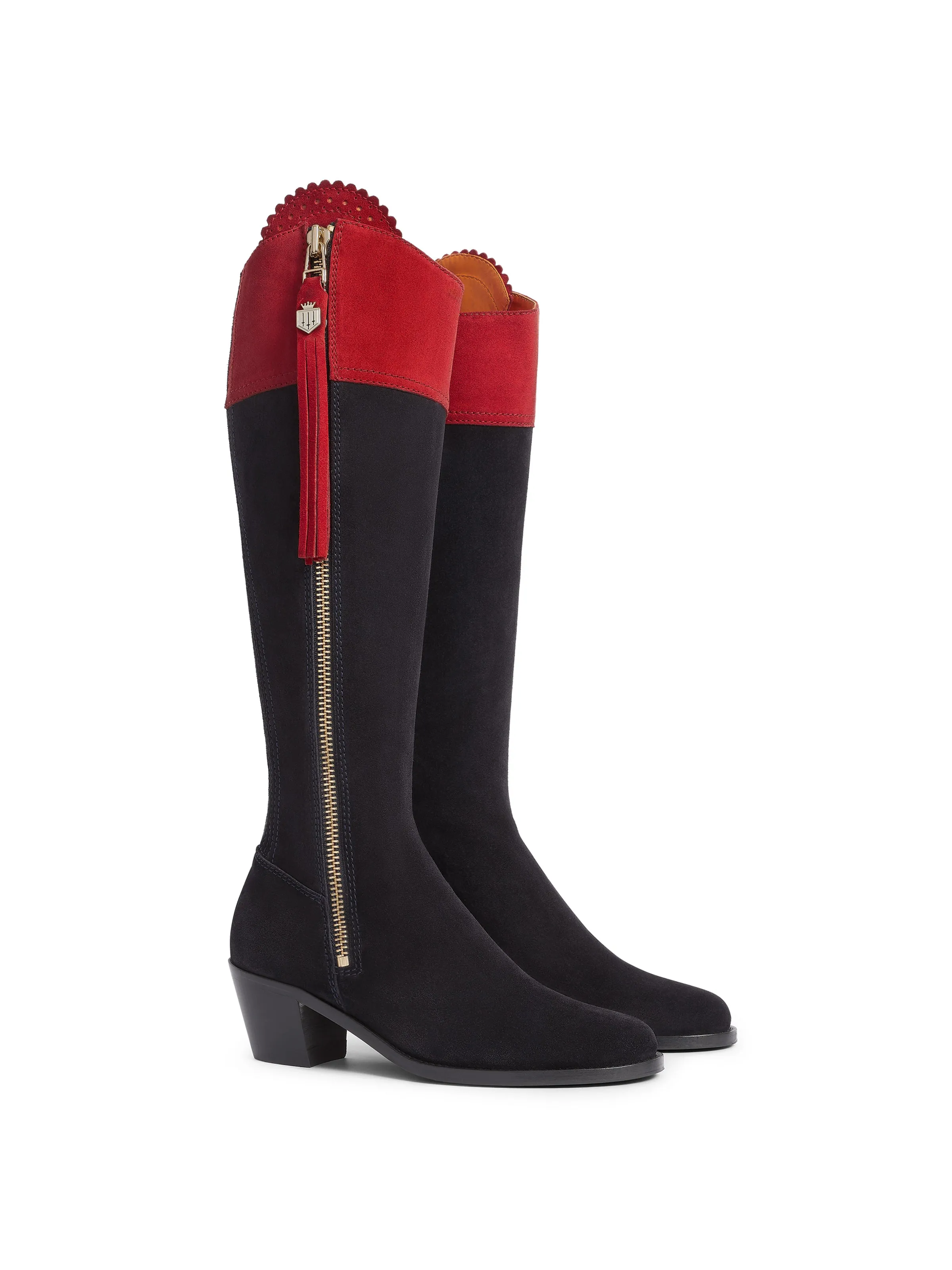 Heeled Regina (Sporting Fit) - British Equestrian Red & Navy