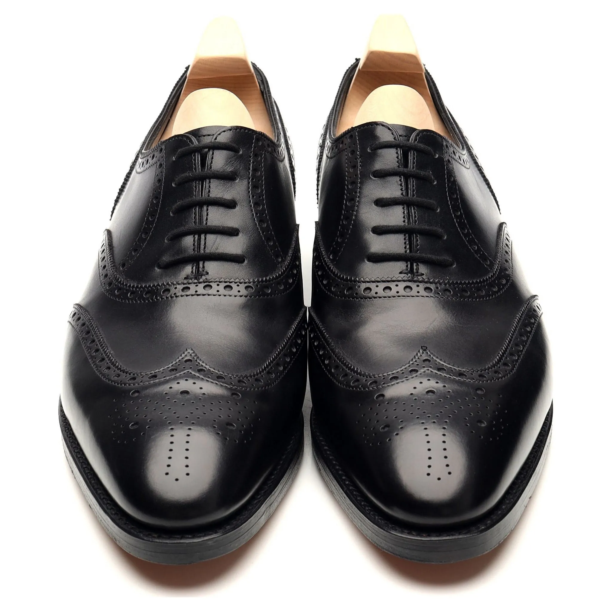 'Henford' Black Leather Oxford Brogues UK 9 E