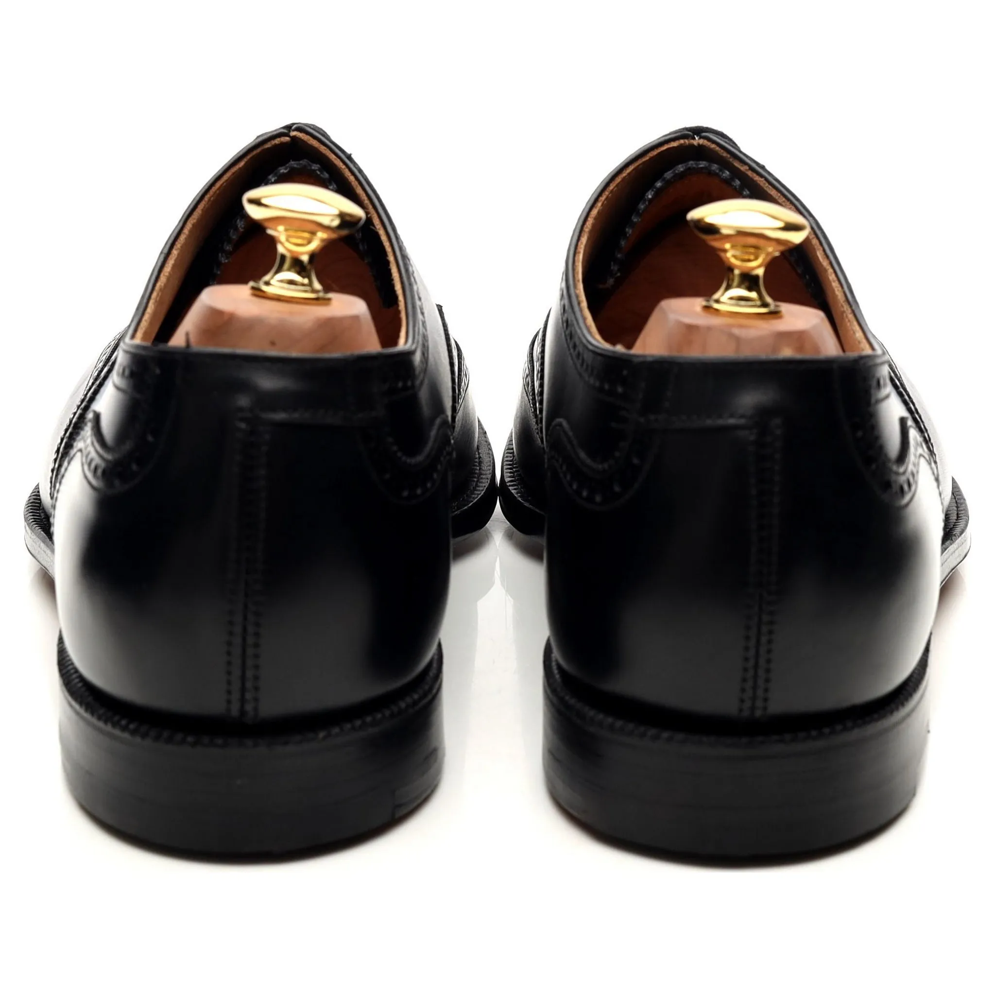 Henry Maxwell Black Leather Brogues UK 10.5 E