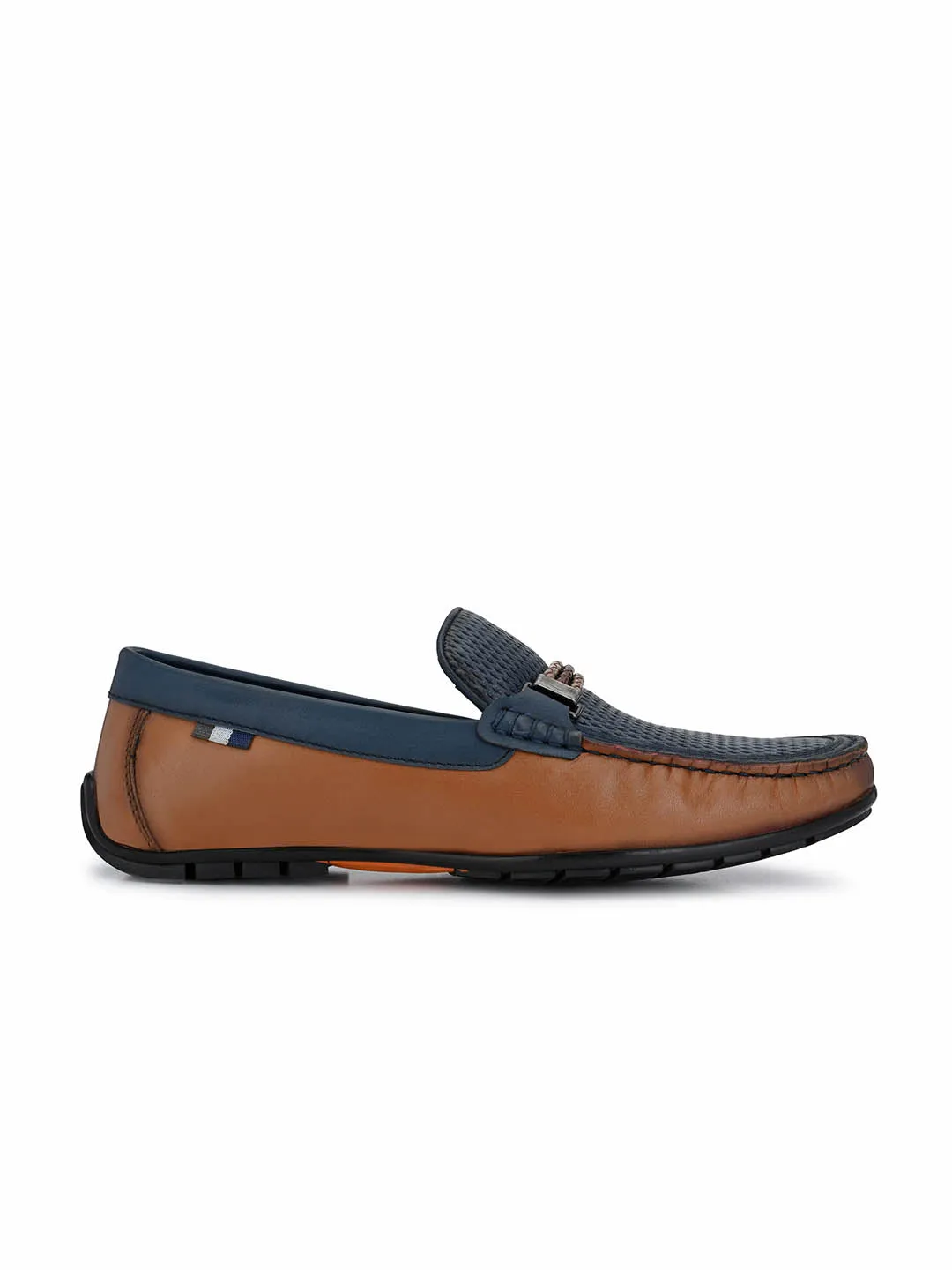 HITZ7604 Men's Tan Leather Casual Slip-On Shoes