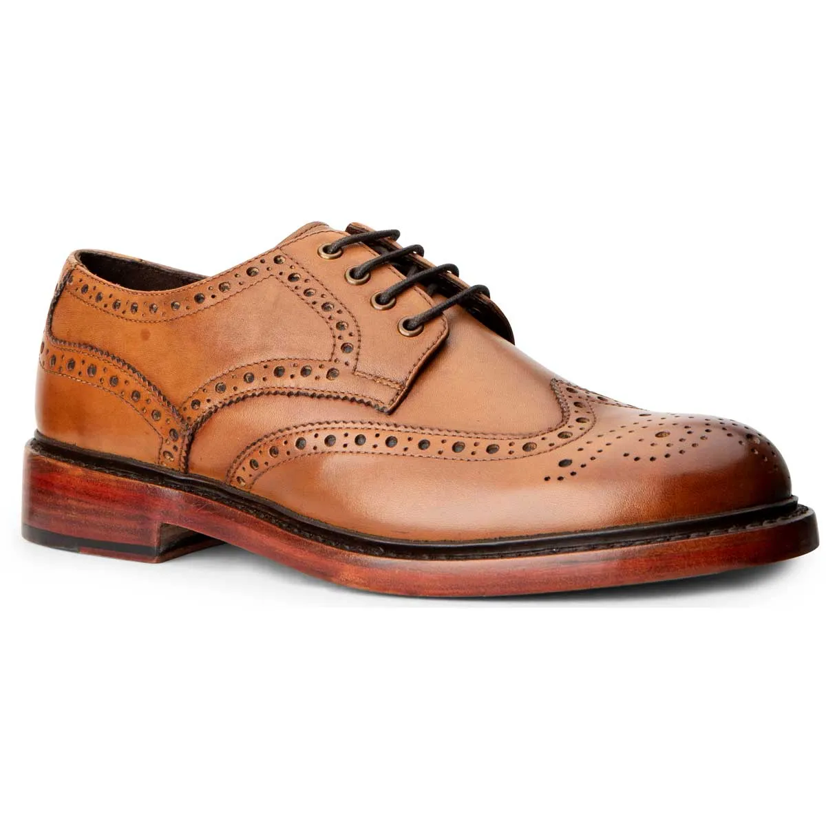 Hoggs of Fife Muirfield Brogue Shoe - Rubber Sole