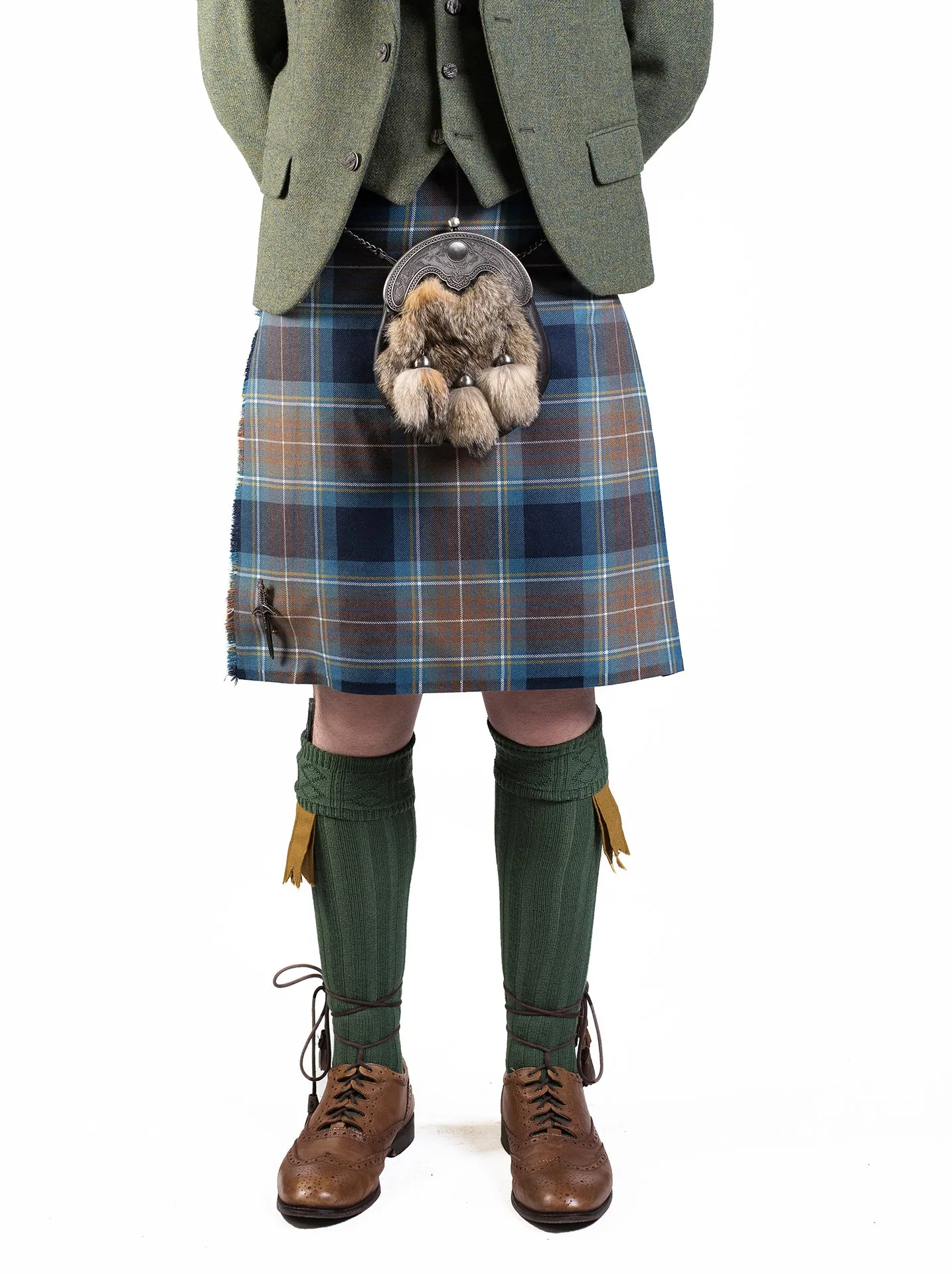 Holyrood / Lovat Green Tweed Kilt Hire Outfit