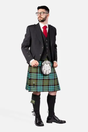 Hunting Nicolson Muted / Charcoal Holyrood Kilt Hire Outfit