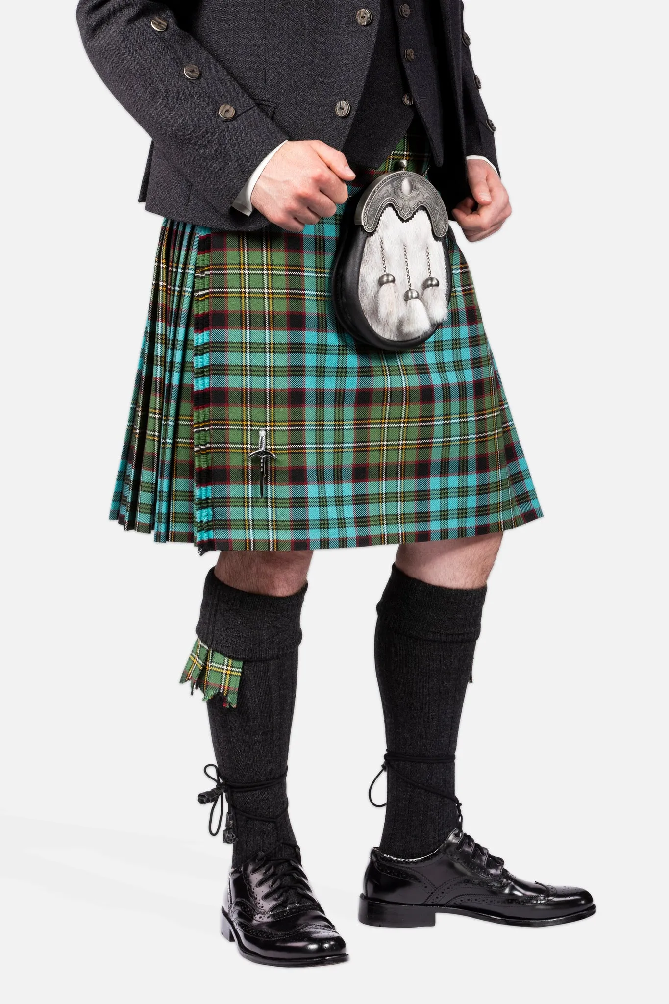 Hunting Nicolson Muted / Charcoal Holyrood Kilt Hire Outfit