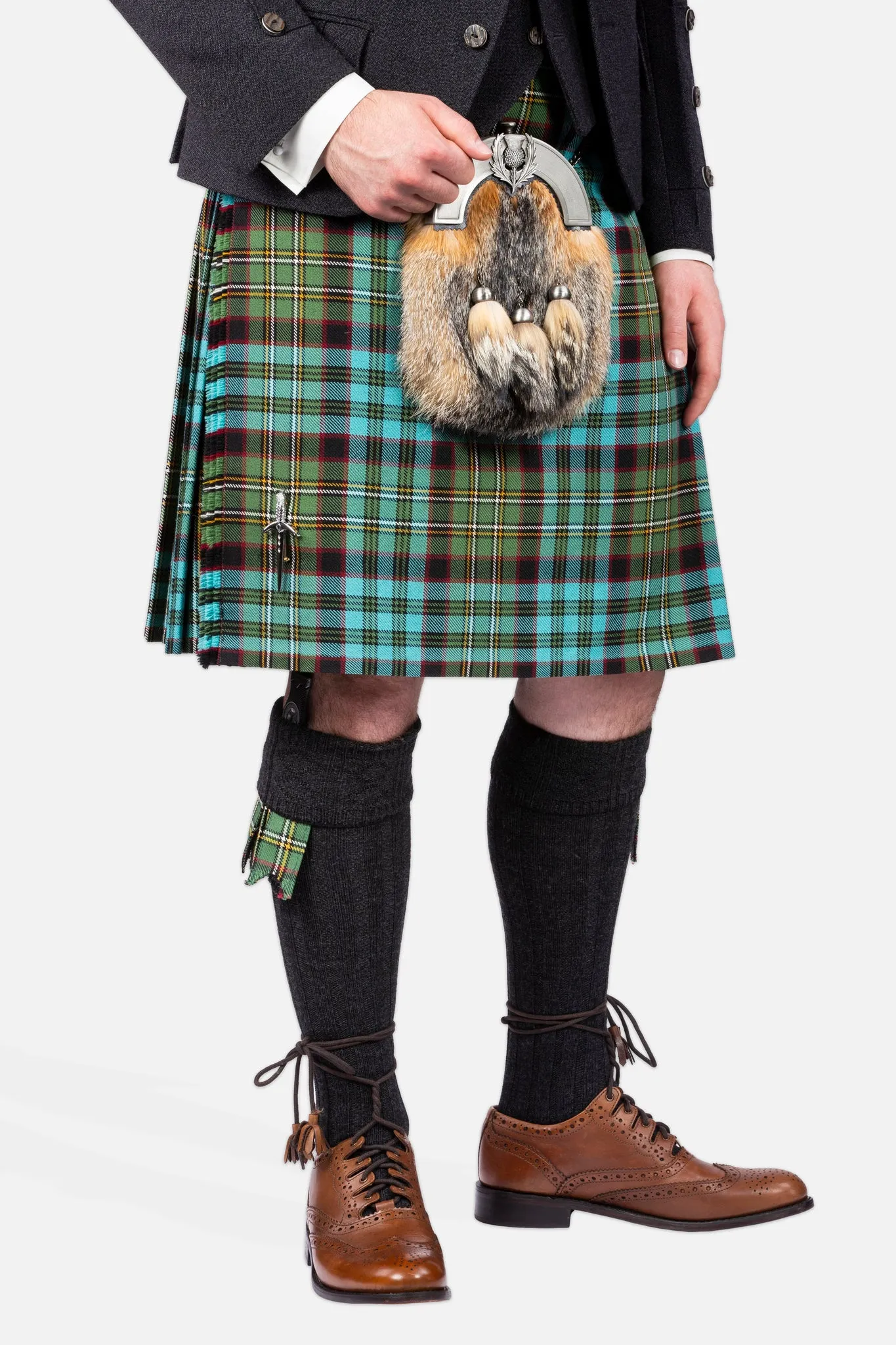 Hunting Nicolson Muted / Charcoal Holyrood Kilt Hire Outfit