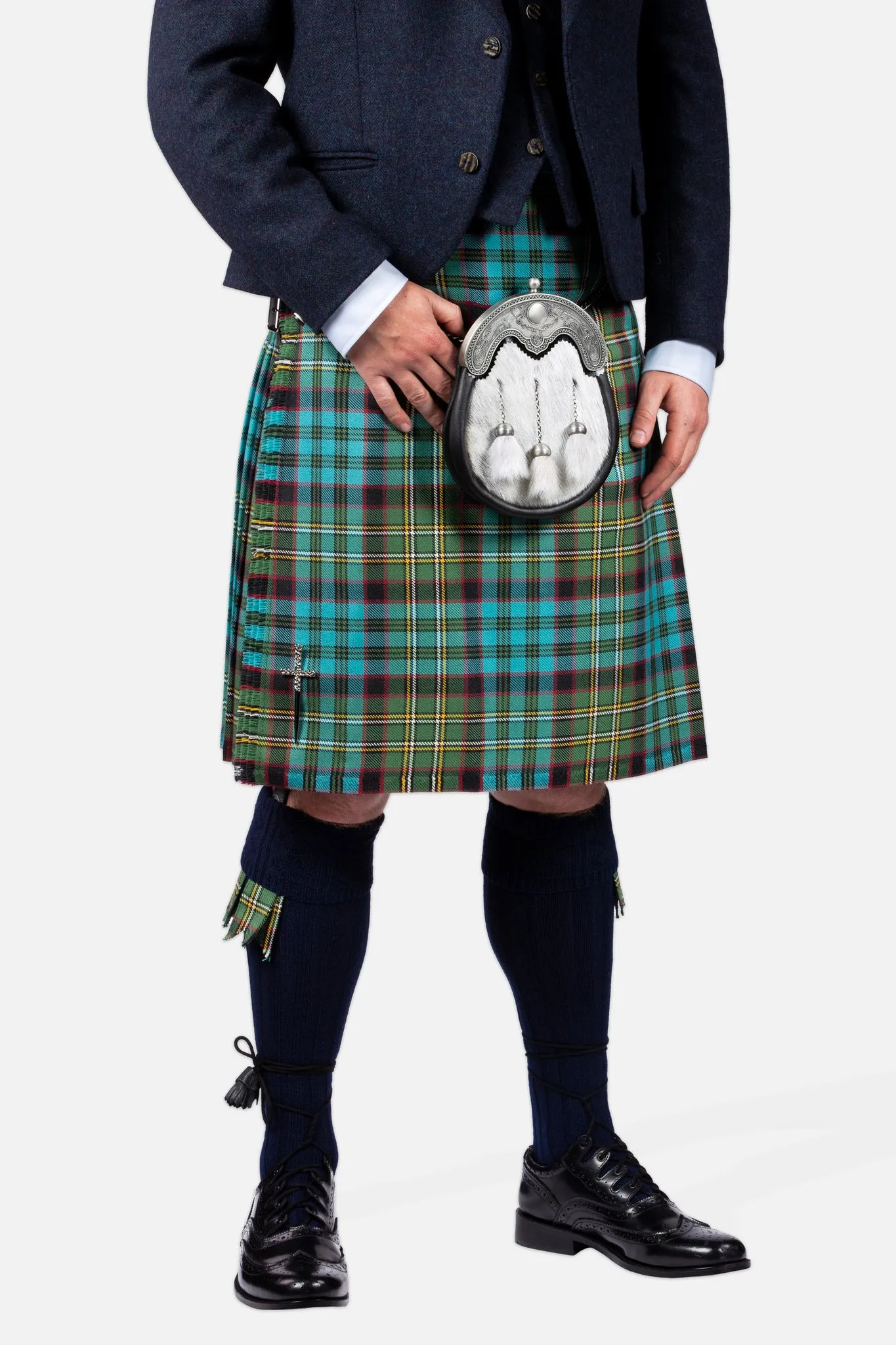 Hunting Nicolson Muted / Lovat Navy Tweed Kilt Hire Outfit