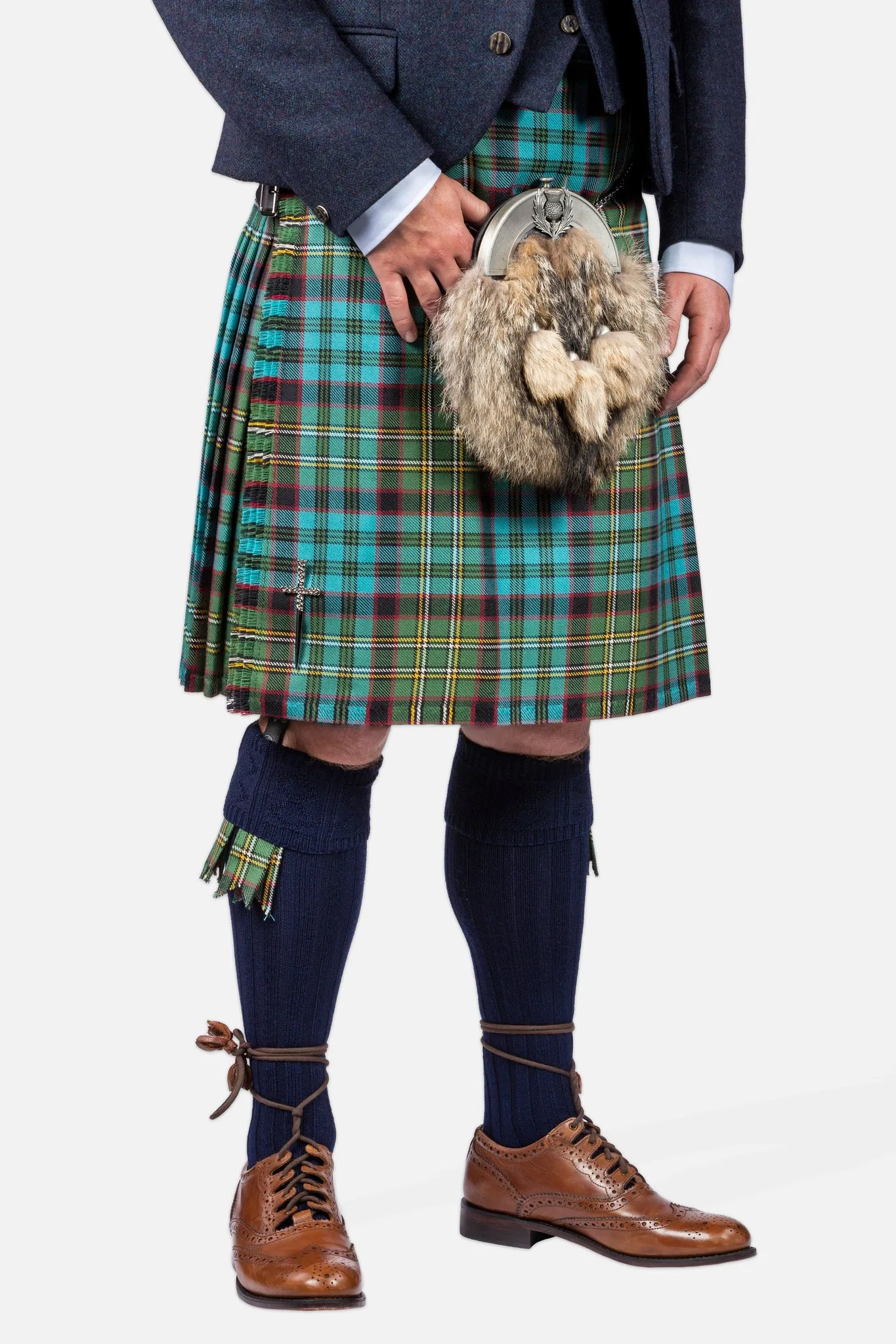 Hunting Nicolson Muted / Lovat Navy Tweed Kilt Hire Outfit