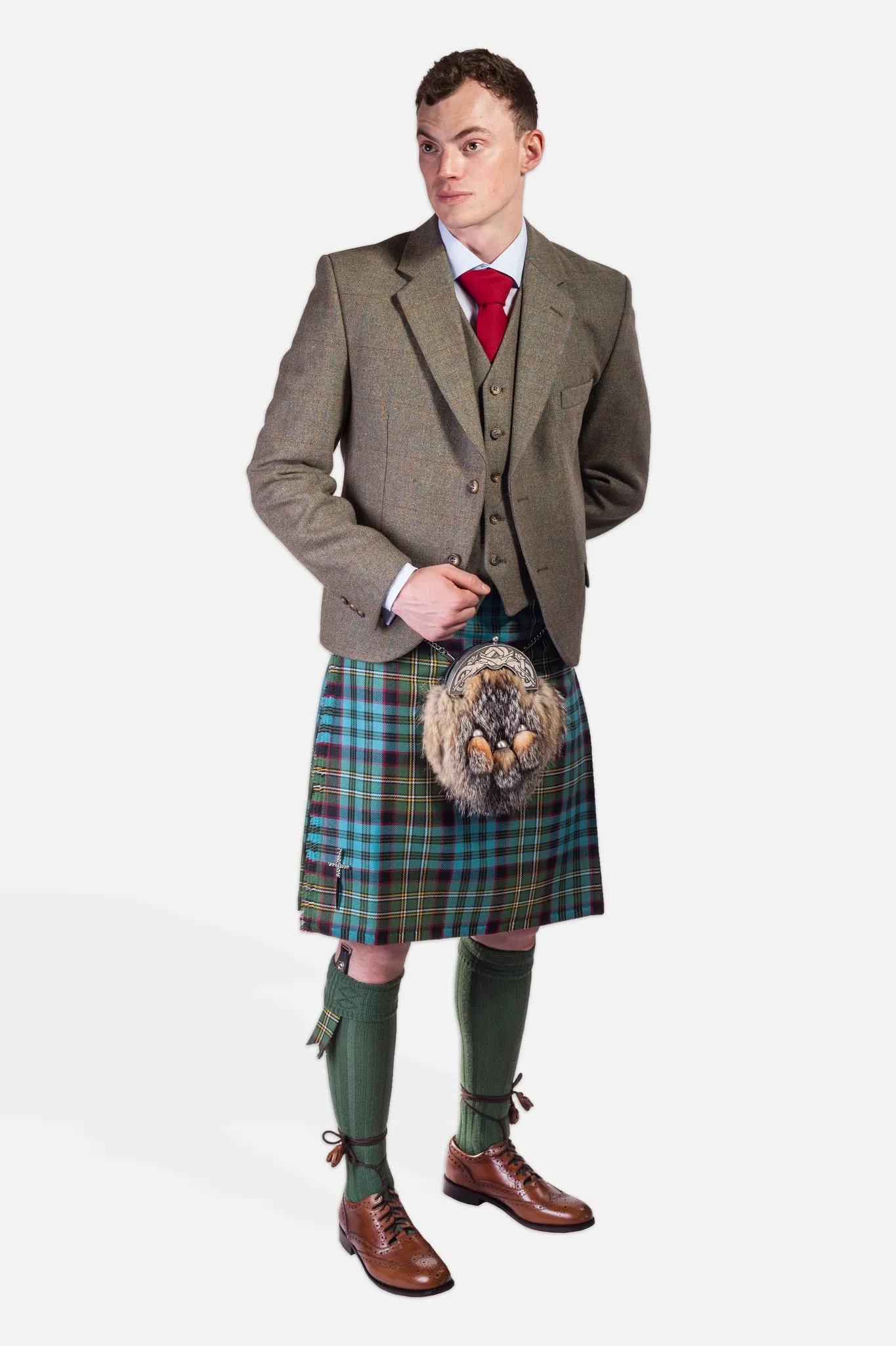 Hunting Nicolson Muted / Lovat Nicolson Tweed Kilt Hire Outfit