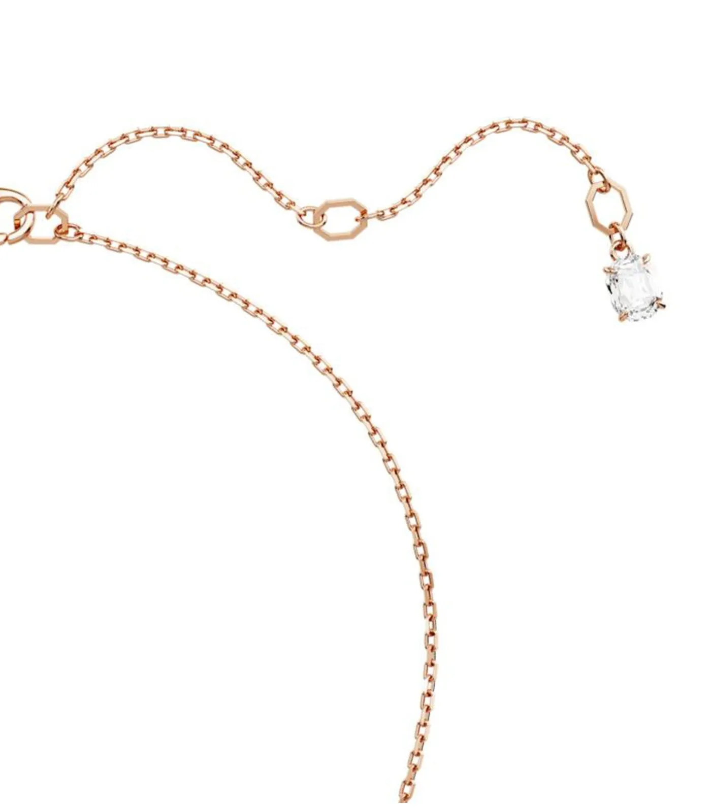 Idyllia Pendant Clover White Rose Gold-Tone Plated