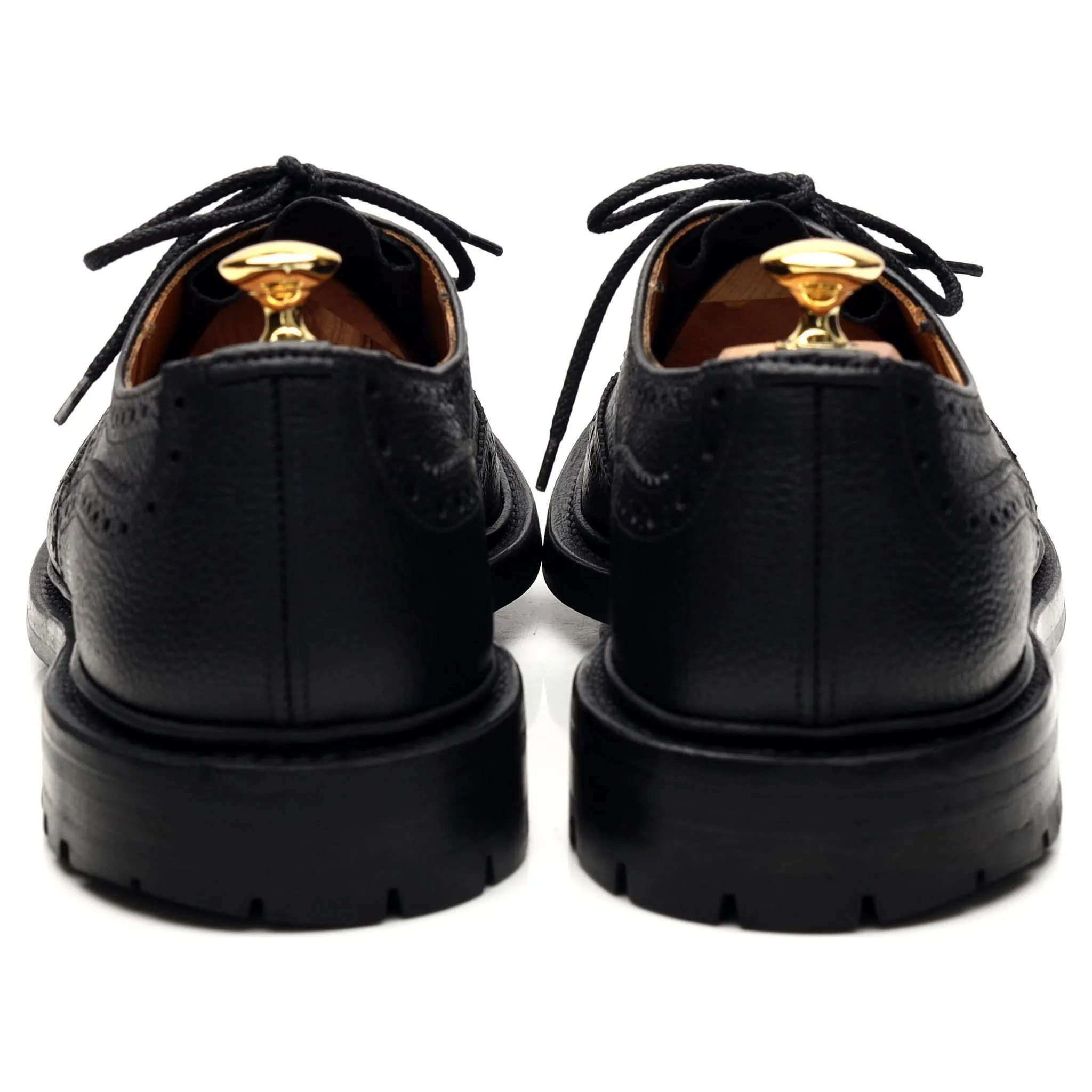 'Ilkley' Black Leather Derby Brogues UK 11