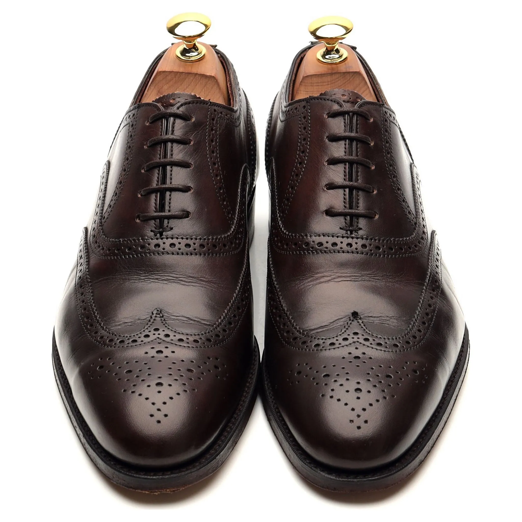 Imperial 'Sandringham' Dark Brown Leather Oxford Brogues UK 7 F