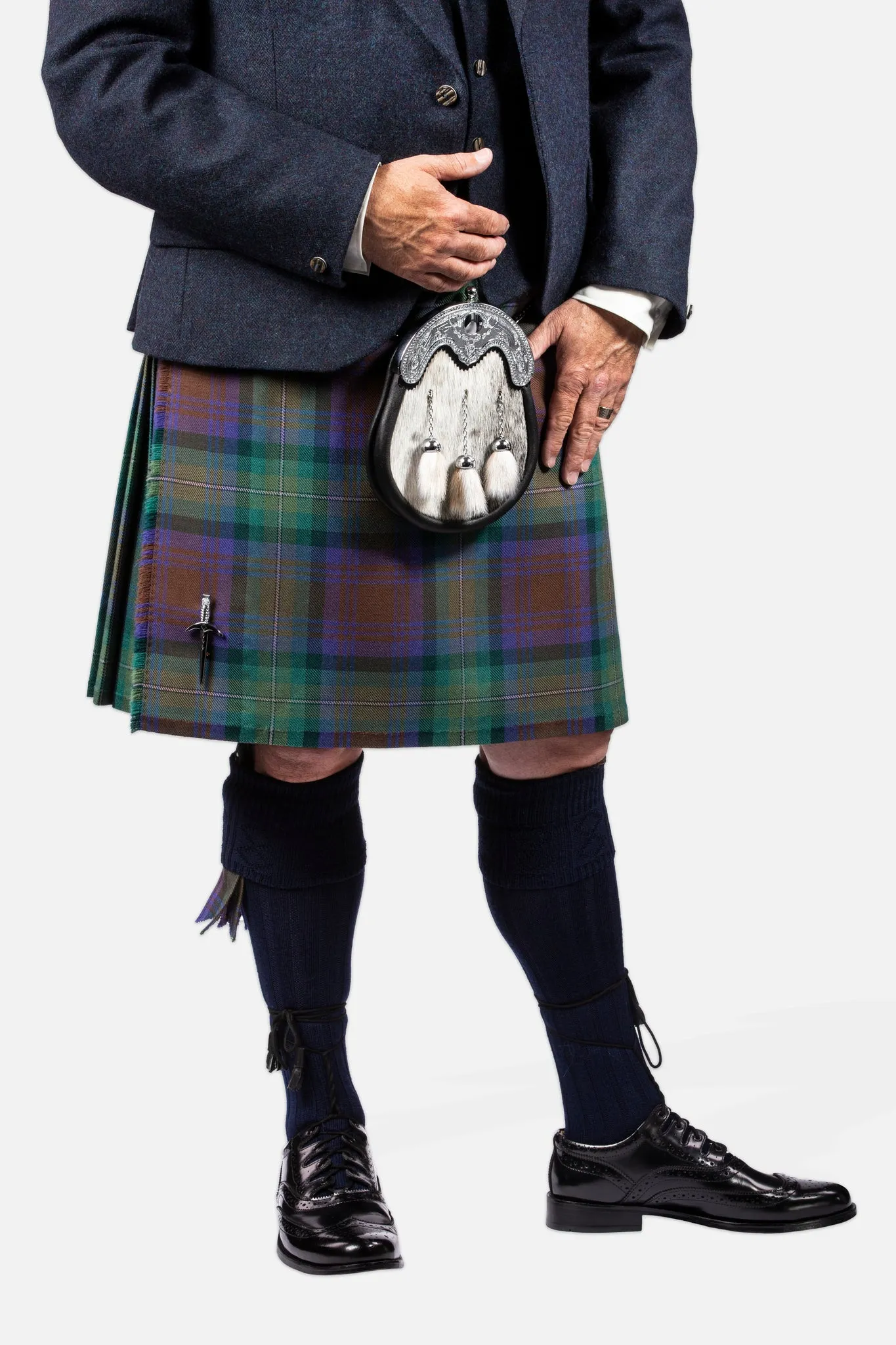 Isle of Skye / Lovat Navy Tweed Kilt Hire Outfit