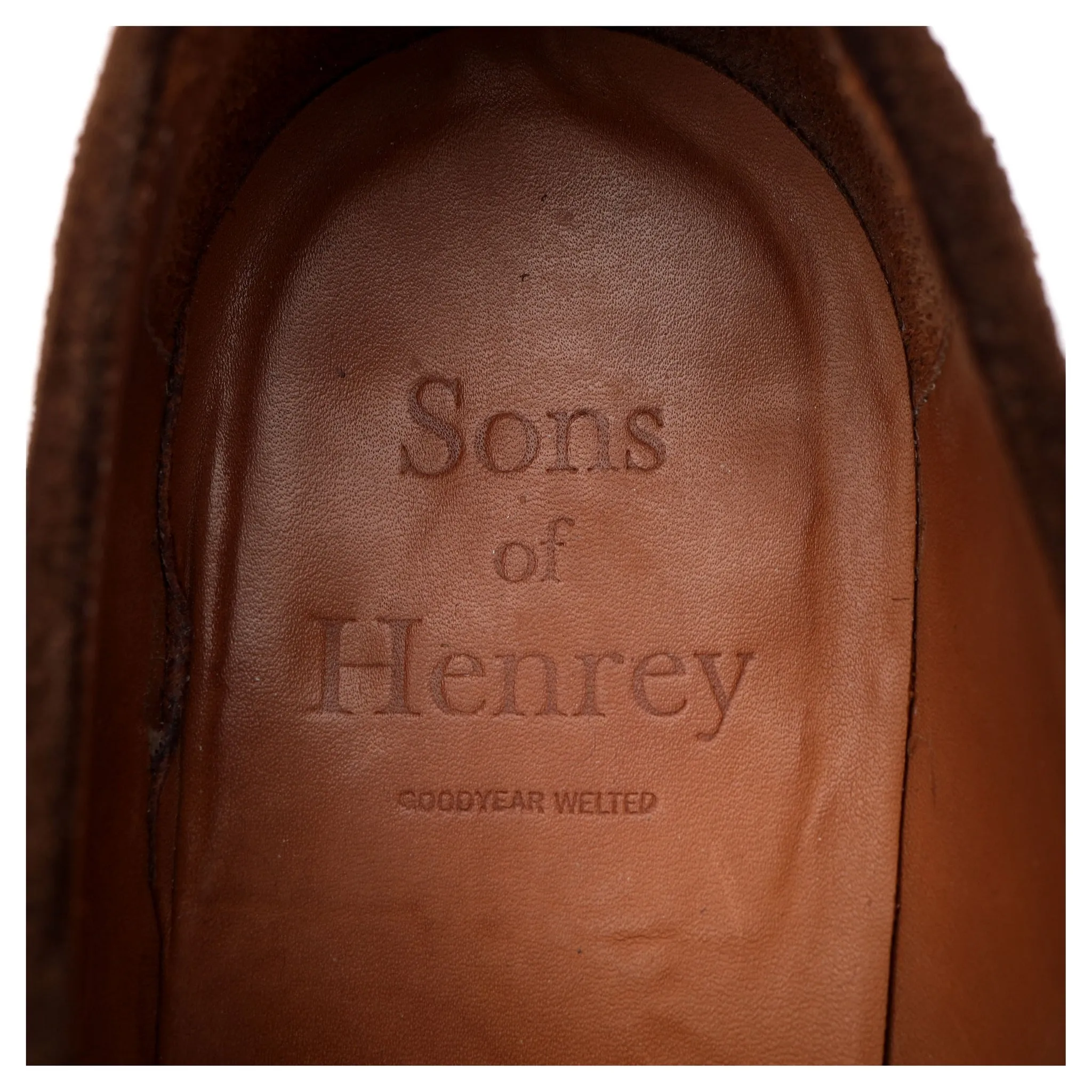 'Jermyn' Brown Suede Derby Brogues UK 9