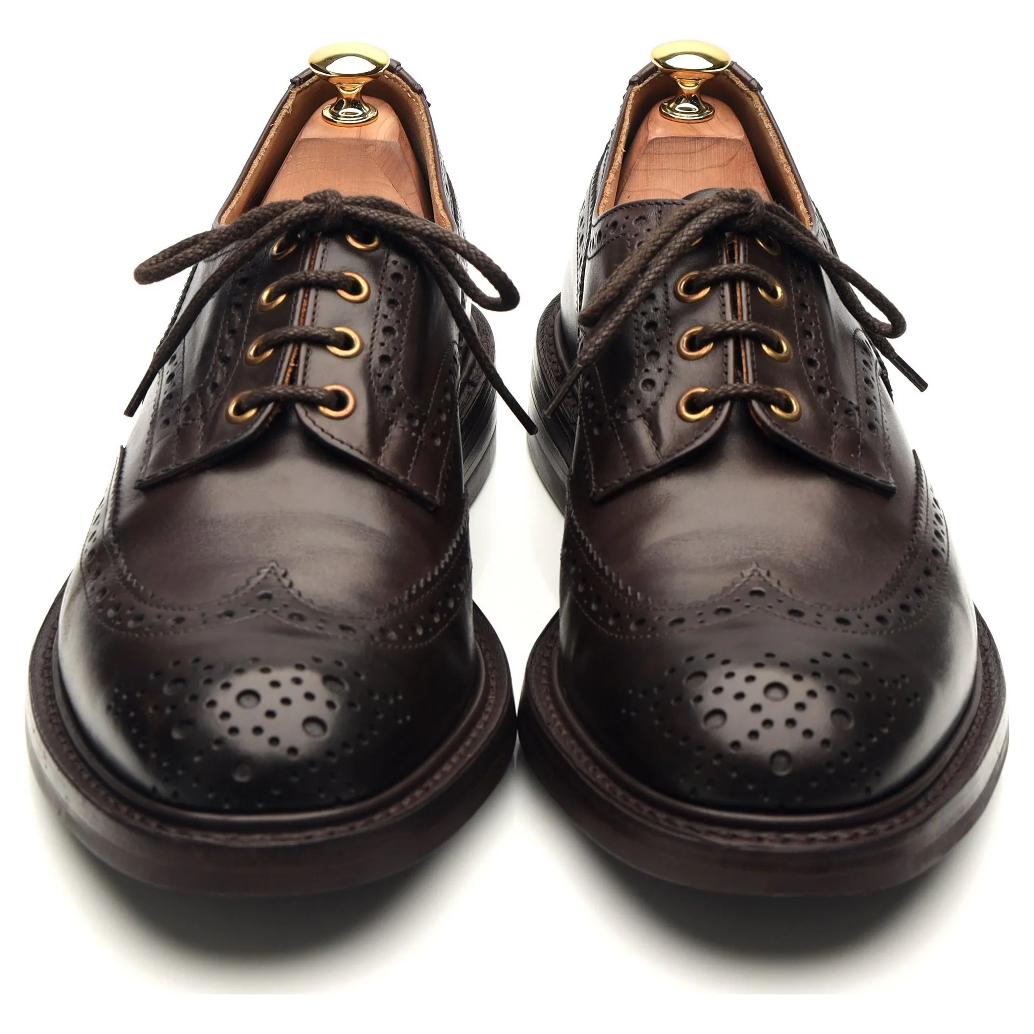 Kafka 'Bourton' Dark Brown Leather Derby Brogues UK 9.5