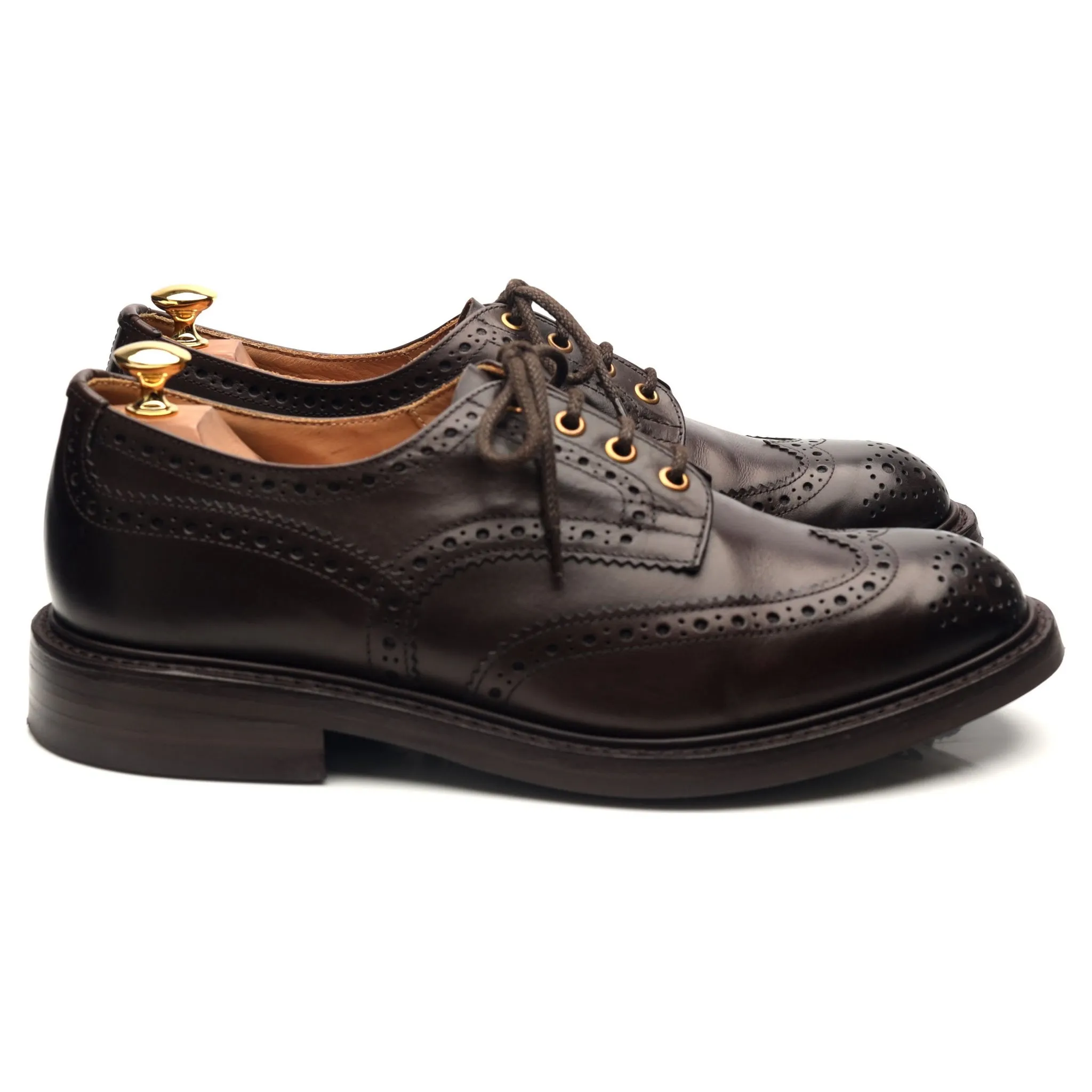 Kafka 'Bourton' Dark Brown Leather Derby Brogues UK 9.5