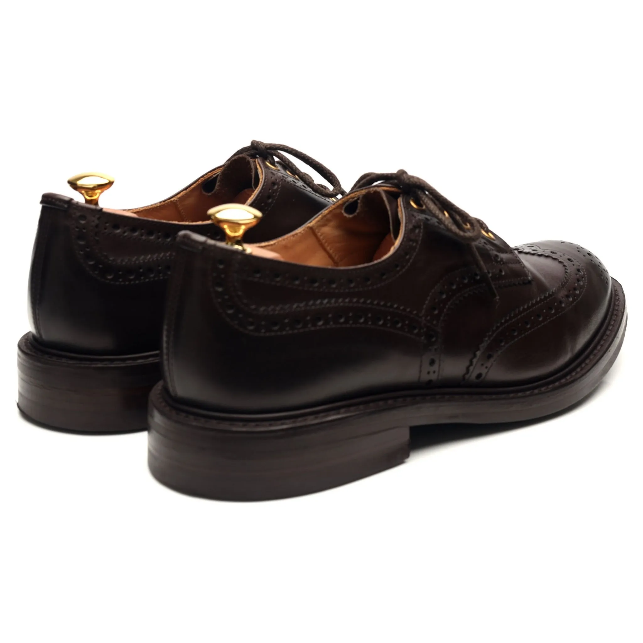 Kafka 'Bourton' Dark Brown Leather Derby Brogues UK 9.5