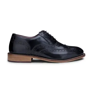 Kids Childrens Boys Real Leather Brogues Laced Smart Formal Vintage Classic Peaky