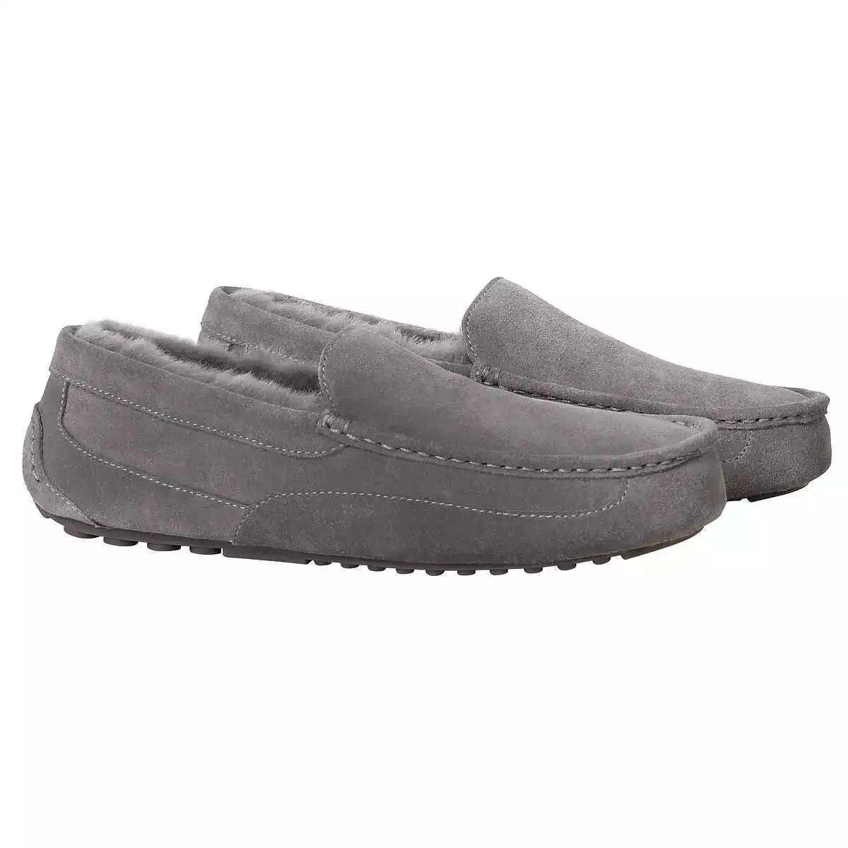 Kirkland Signature Men's Suede Shearling Slippers